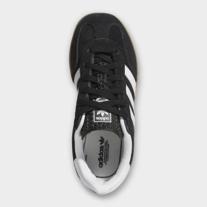 Little Kids' adidas Originals Gazelle Indoor Casual Shoes - Core Black/Cloud White/Gum - view 5