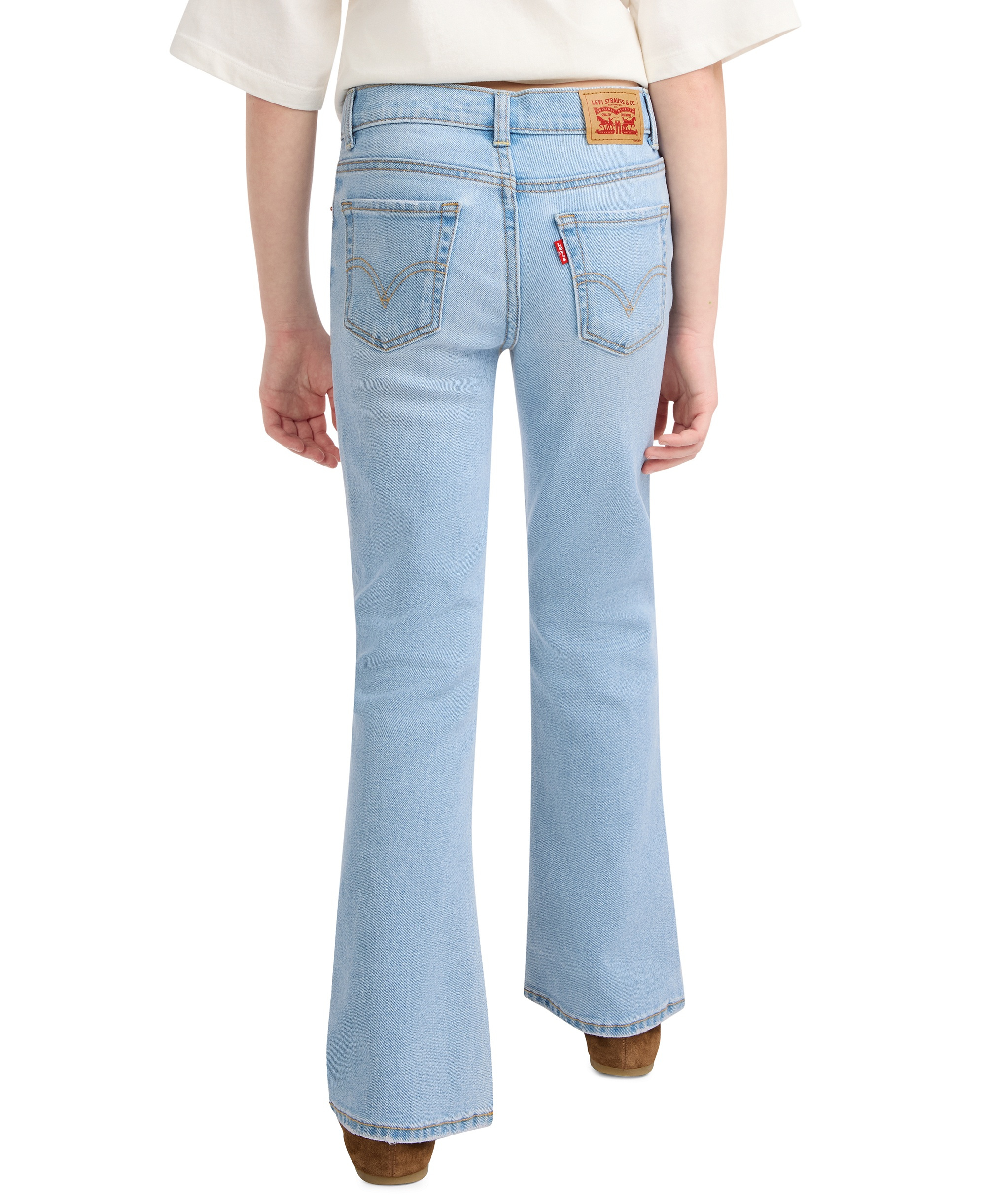 Levi's Girls' 7-16 Stitch Detail Flare Jeans - Marin Babe