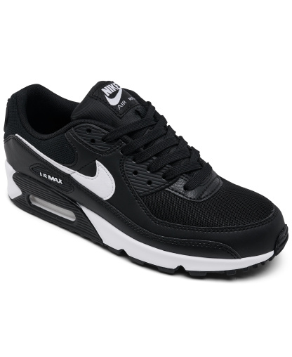 Nike Women's Air Max 90 Casual Sneakers from Finish Line - Black, White