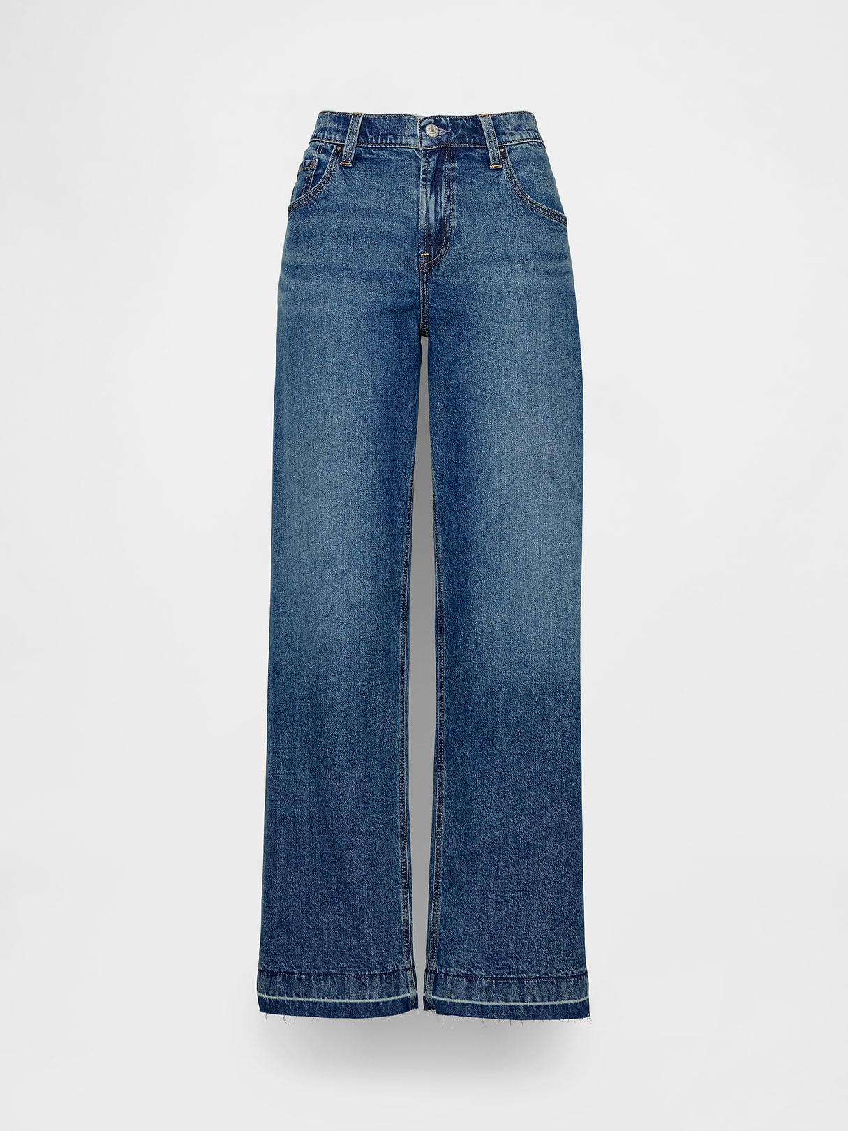 Low Rise '90s Loose Jeans - Medium wash