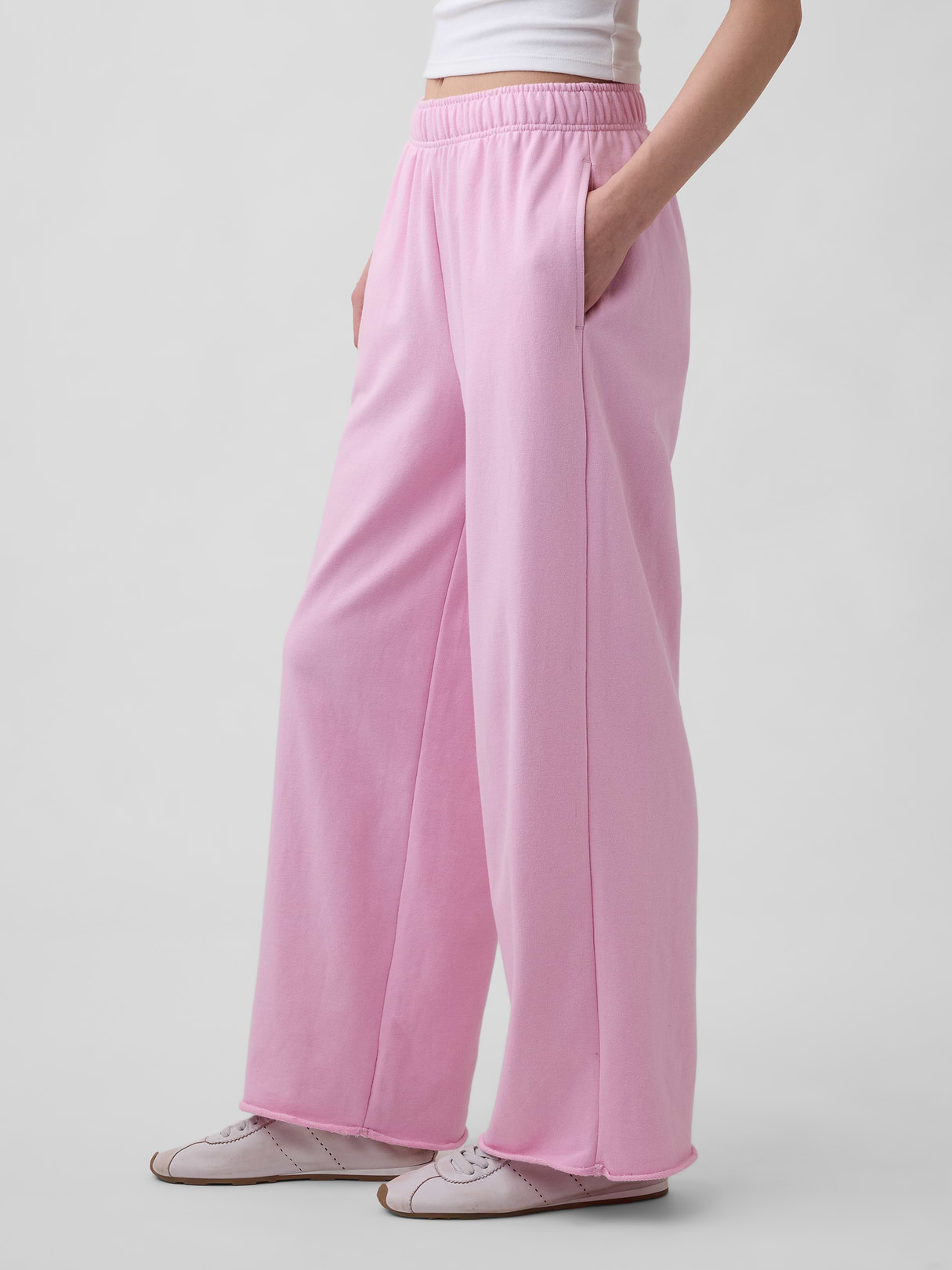 Mid Rise VintageSoft Terry Loose Sweatpants - Primrose pink