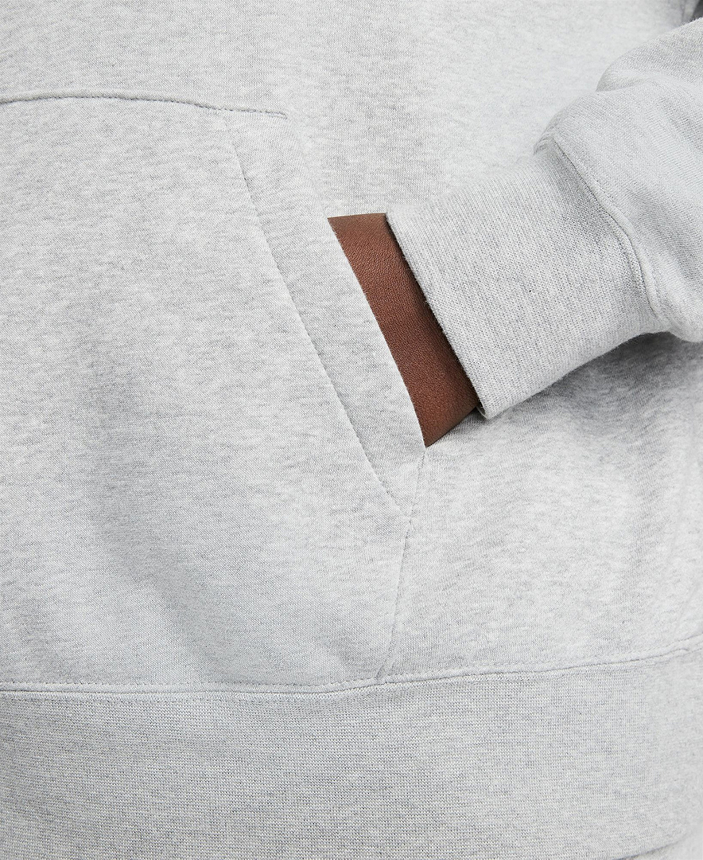 Nike Women's Sportswear Club Fleece Pullover Hoodie - Dark Grey Heather/white