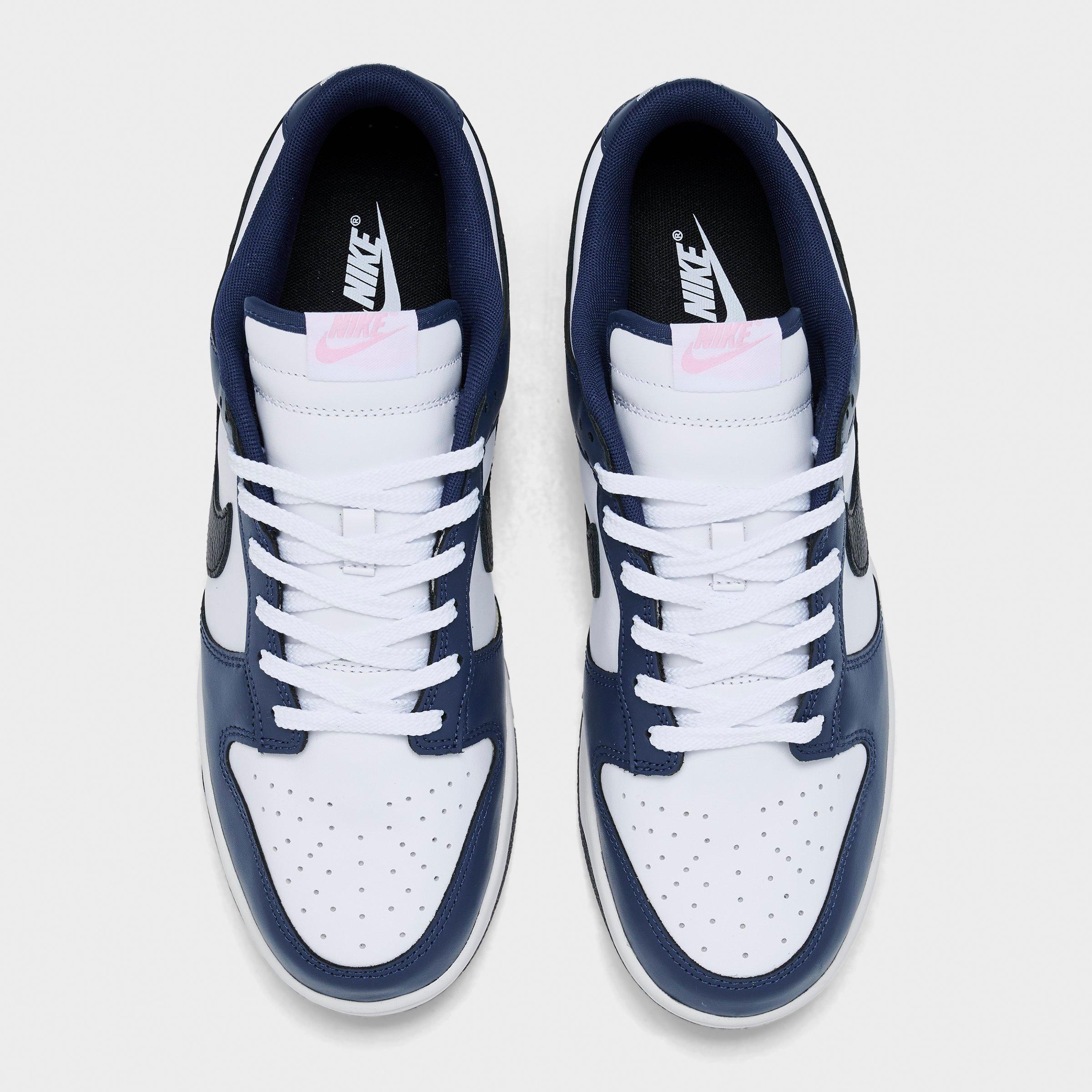 Men's Nithtke Dunk Low Retro Casual Shoes - Part 2 - White/Black/Midnight Navy - Top view