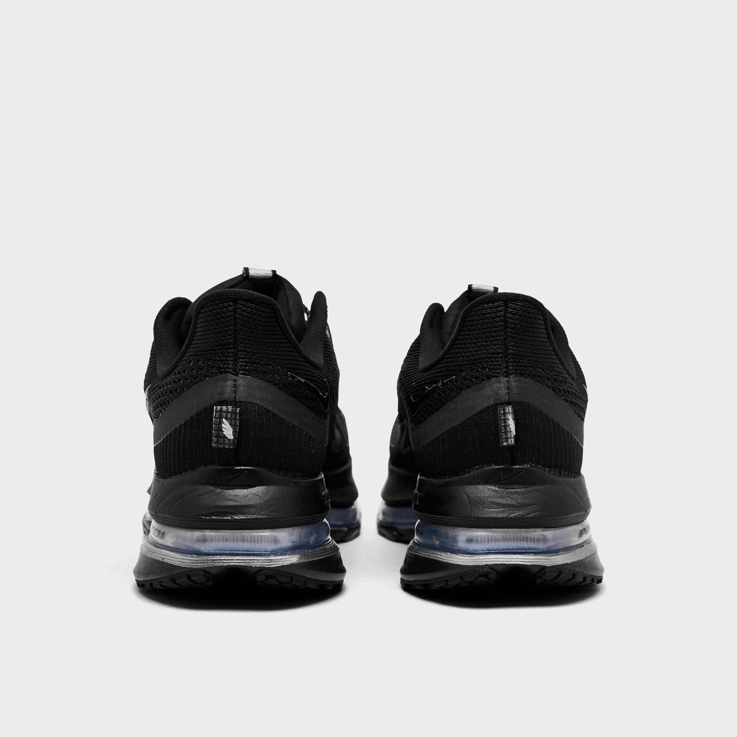 Women's Nithtke Pegasus Premium Running Shoes - Part 1 - Black/Metallic Silver/Black - Back view