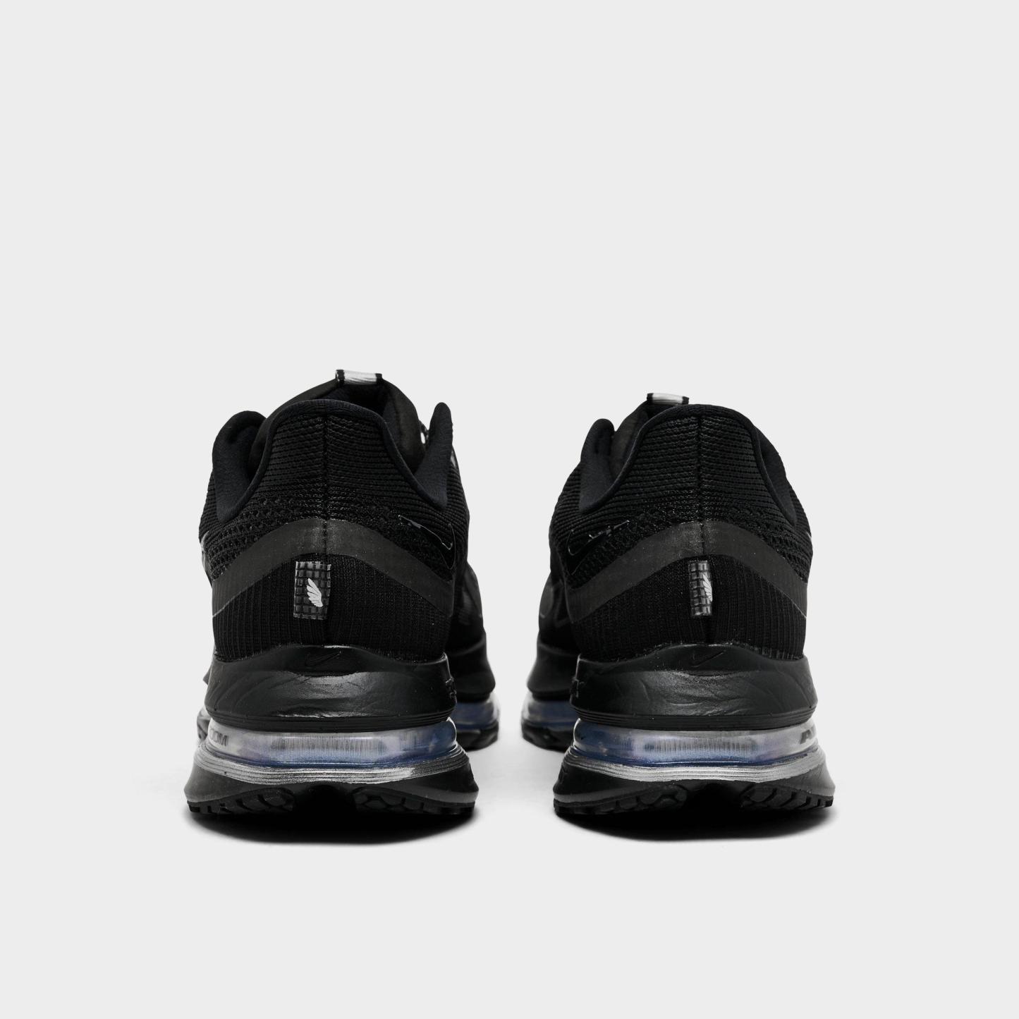 Women's Nithtke Pegasus Premium Running Shoes - Part 1 - Black/Metallic Silver/Black - Back view