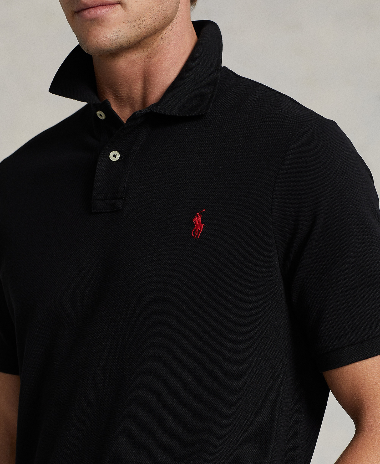 Polo Ralph Lauren Men's Classic-Fit Mesh Polo Shirt - Polo Black