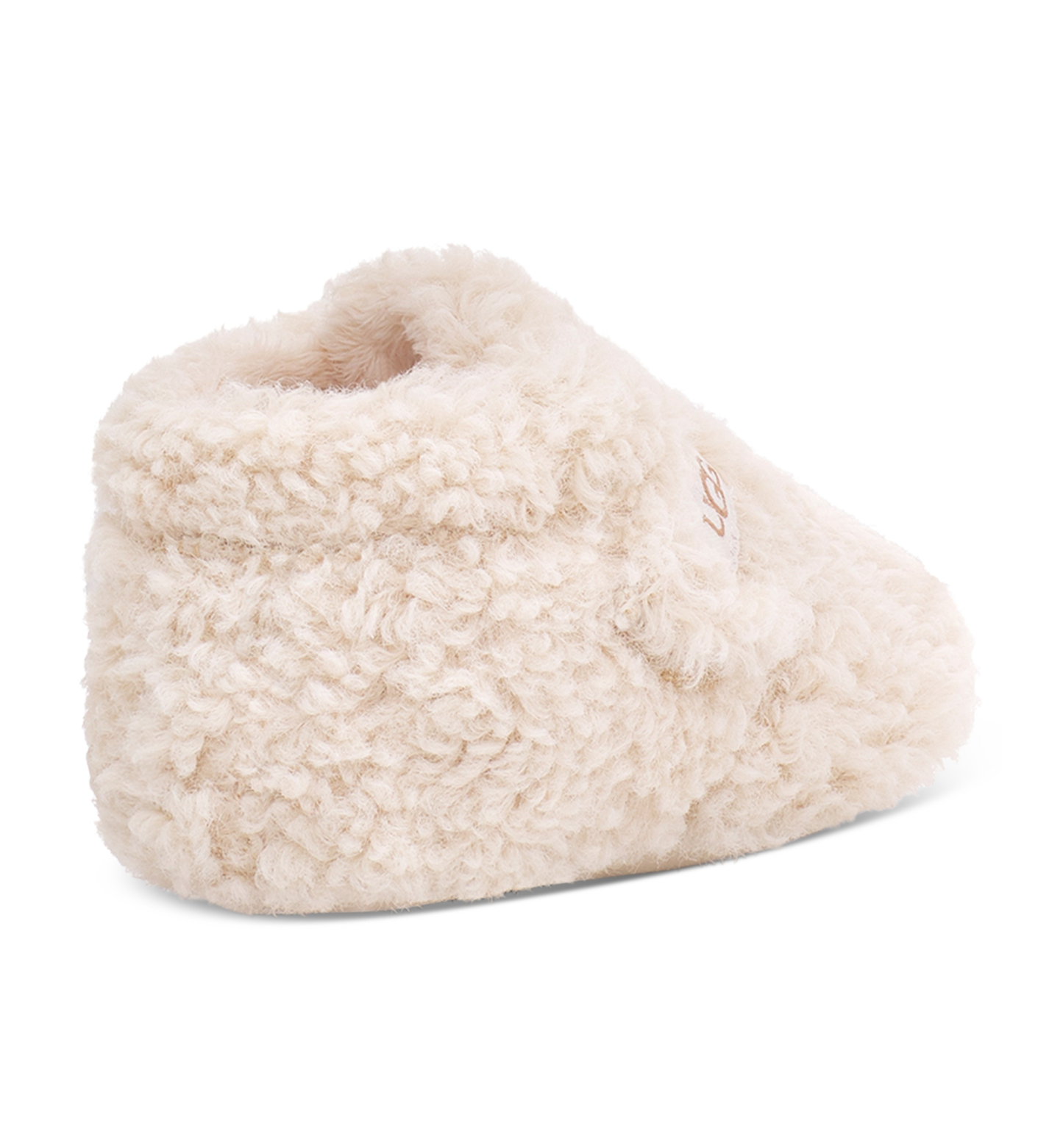 UGG® Baby Bixbee Round Toe Booties - Natural Curly Faux Fur