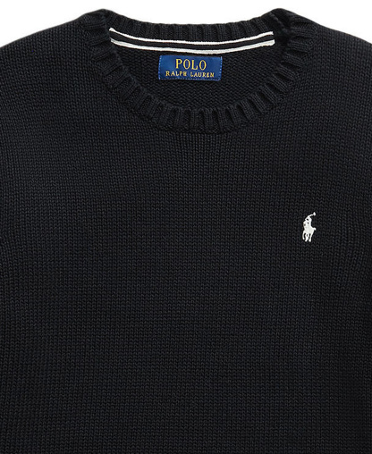 Polo Ralph Lauren Boys' 8-20 Cotton Crewneck Sweater - Polo Black