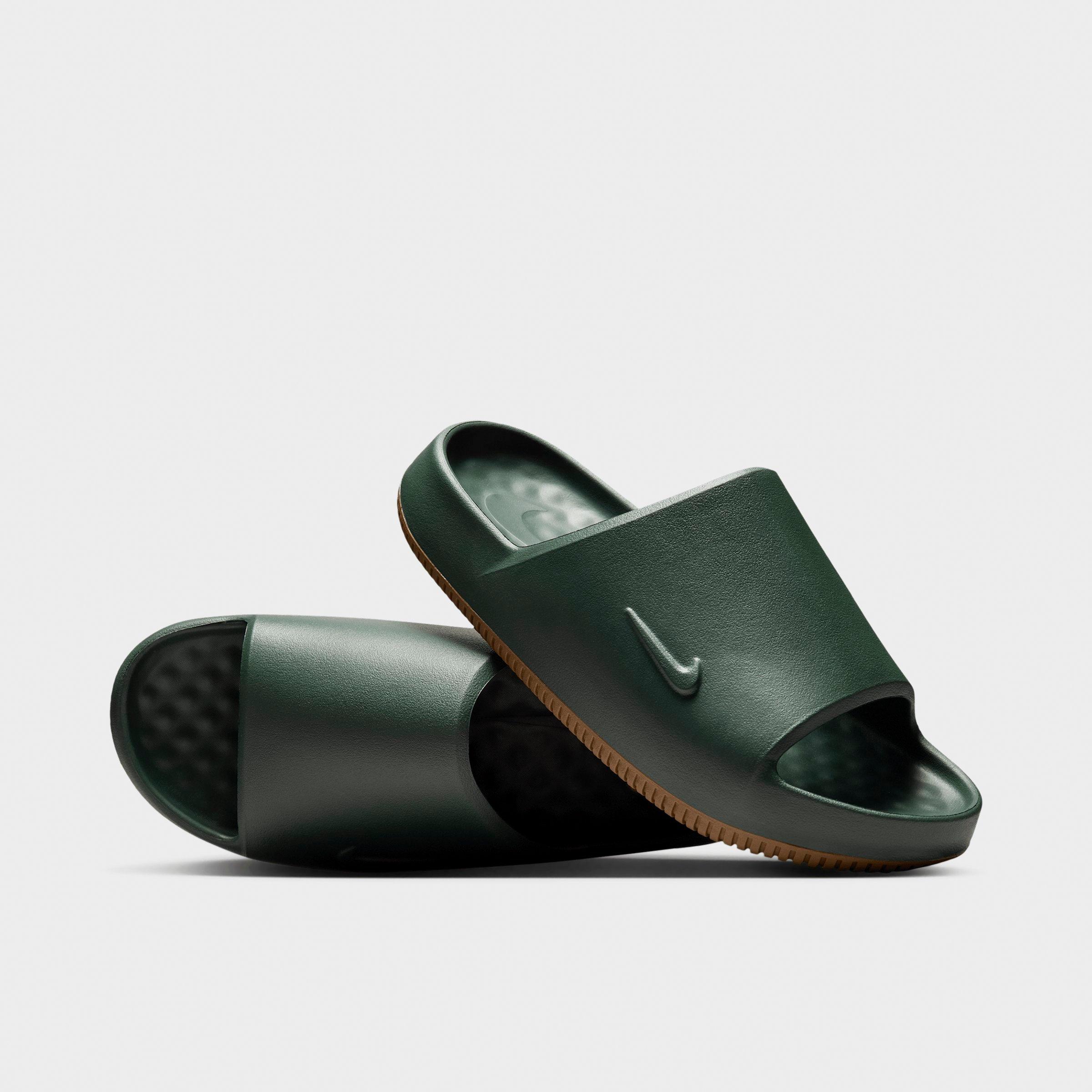 Men's Nithtke Calm 2.0 Slide Sandals - Fir/Gum Medium Brown - Both shoes facing left