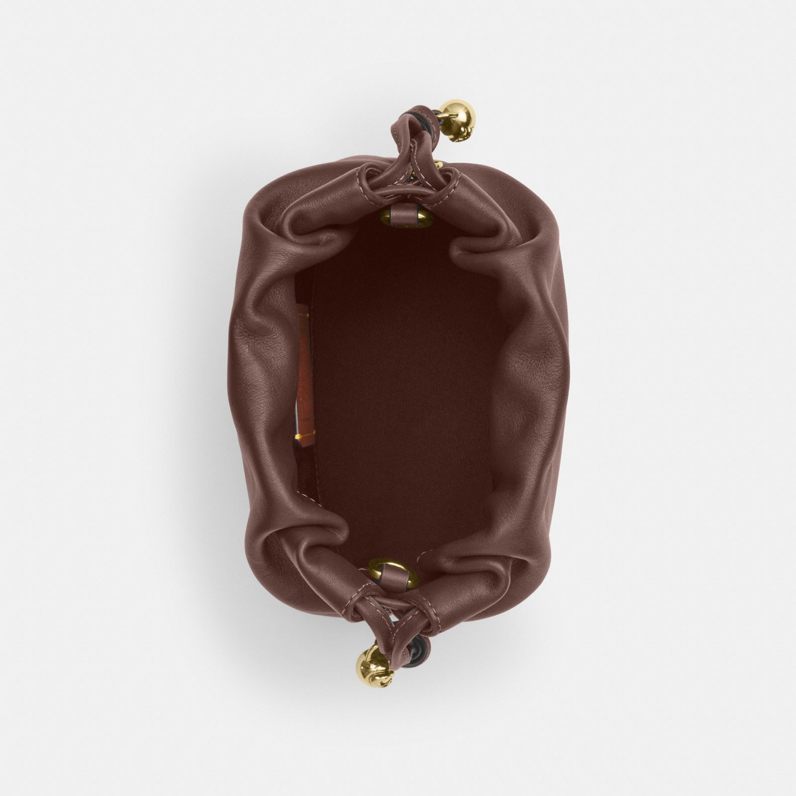 Faye Mini Drawstring Bag - Gold/Maple - view 4