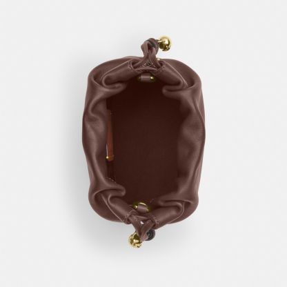 Faye Mini Drawstring Bag - Gold/Maple - view 4