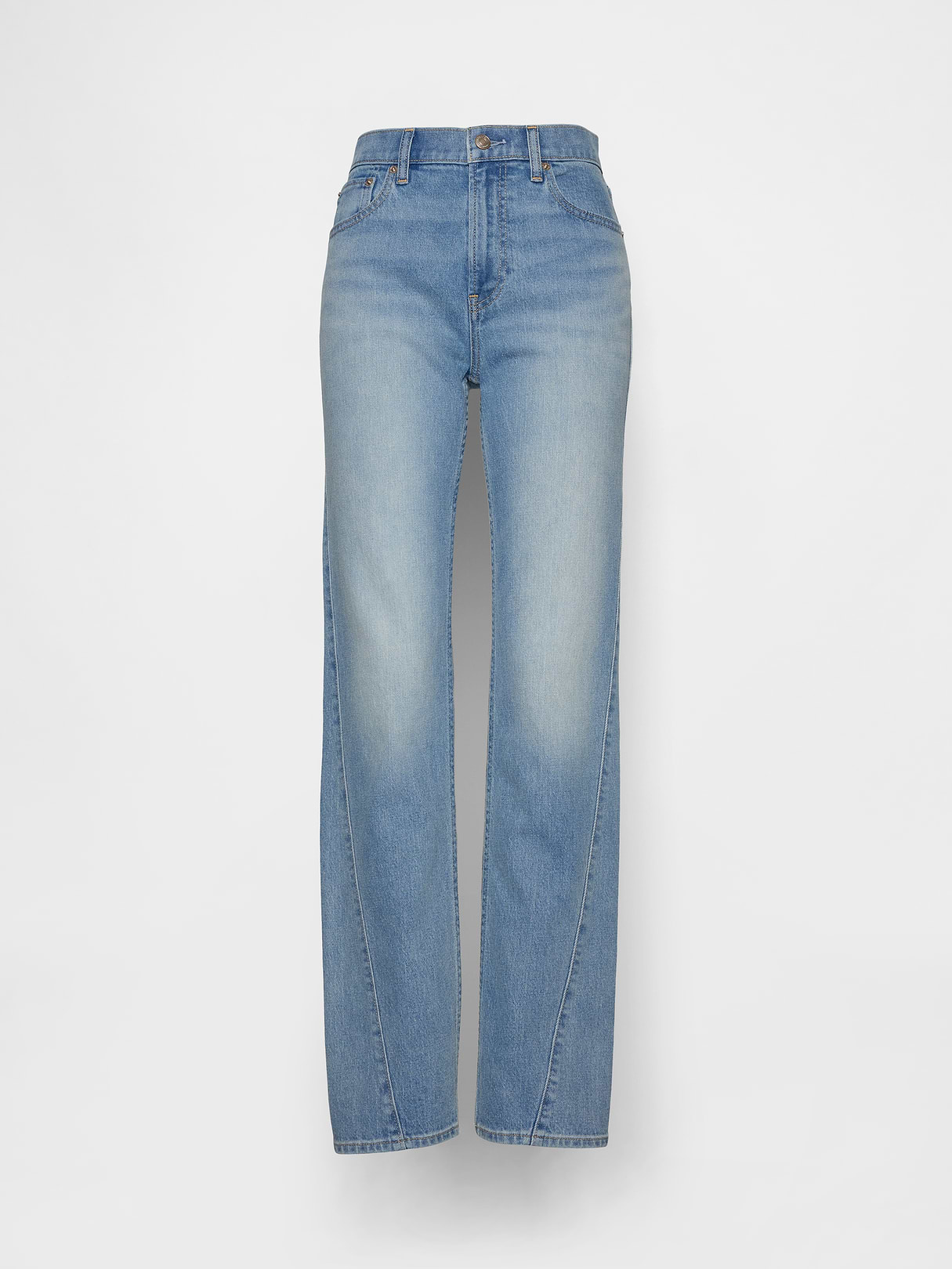 High Rise '90s Slim Straight Jeans - Light indigo