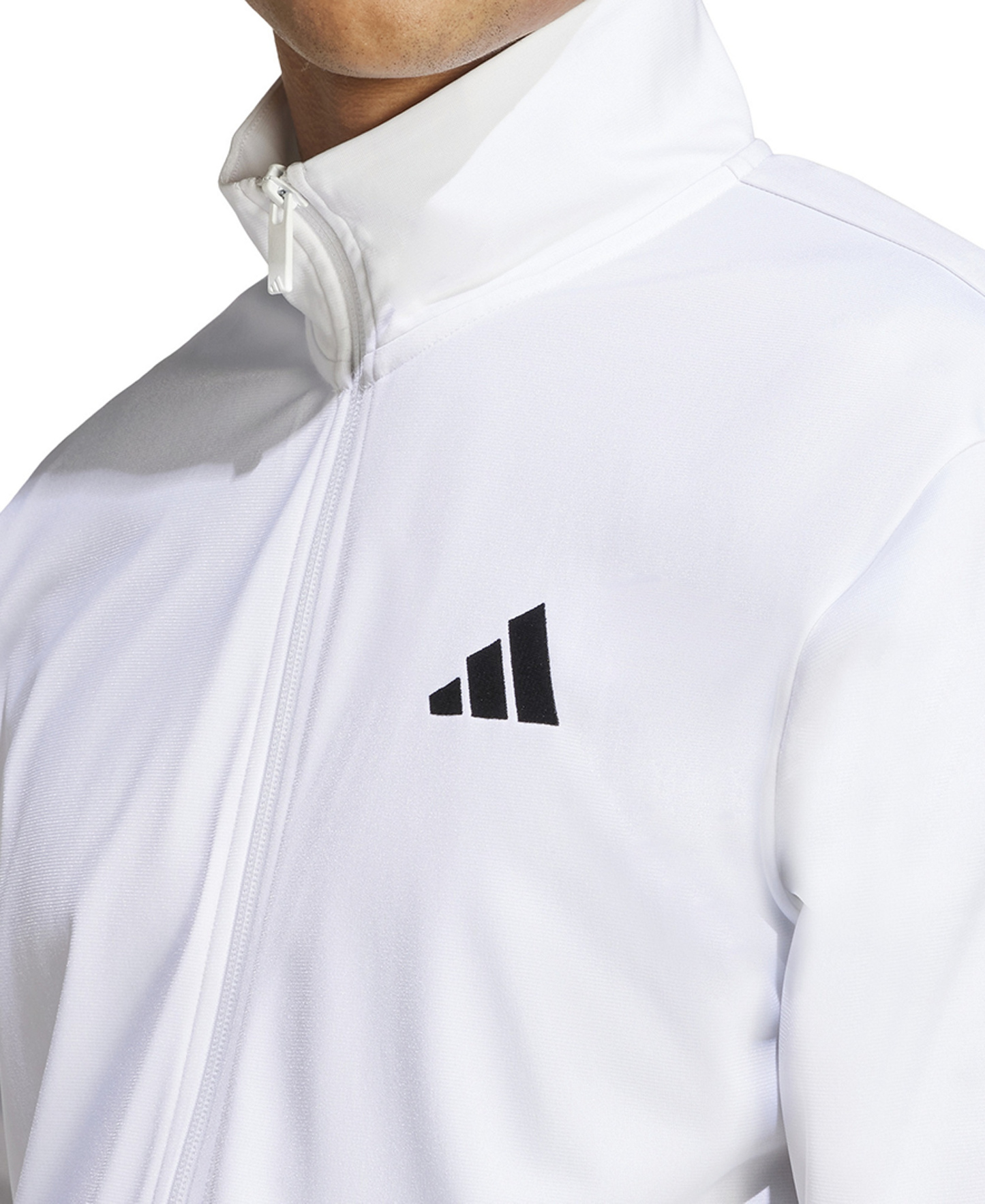 adidas Men's 3-Stripes Tricot Track Jacket - White
