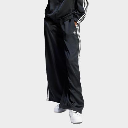 Women's adidas Originals adicolor Satin Wide Leg Track Pants - Black