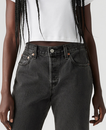 Levi's Premium Women's 501 90's Ankle Mid-Rise Straight-Fit Jeans - Smooth Operator