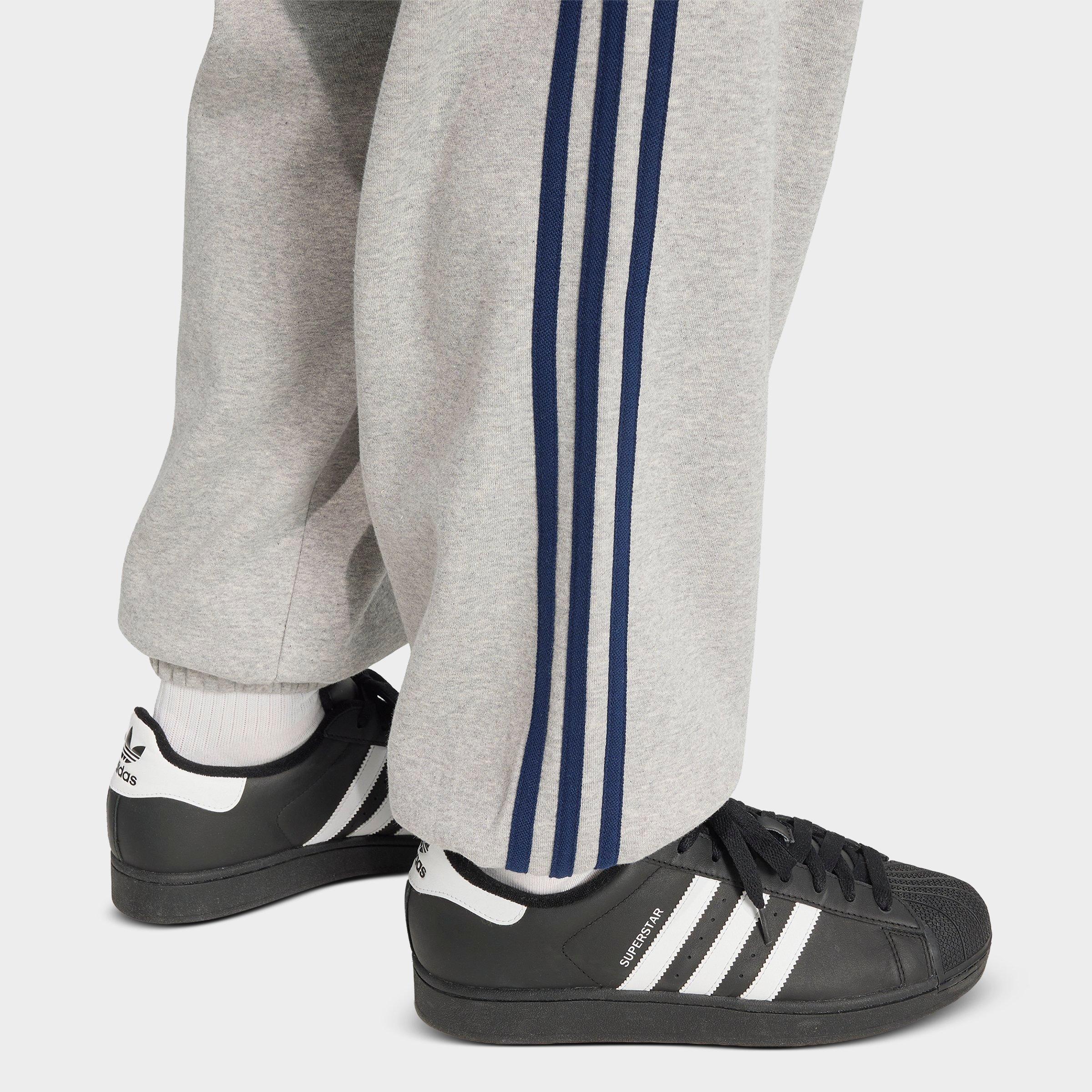 Men's adidas Originals Adicolor 3-Stripes Cuffed Sweatpants - Medium Grey Heather