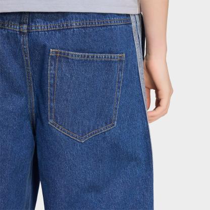 Women's adidas Originals Stadium Washed Loose Denim Pants - Preloved Ink