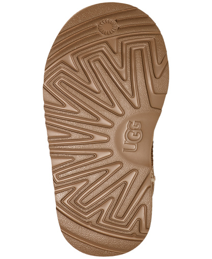 UGG® Toddler Kids Classic Mini II Round Toe Booties - Sand