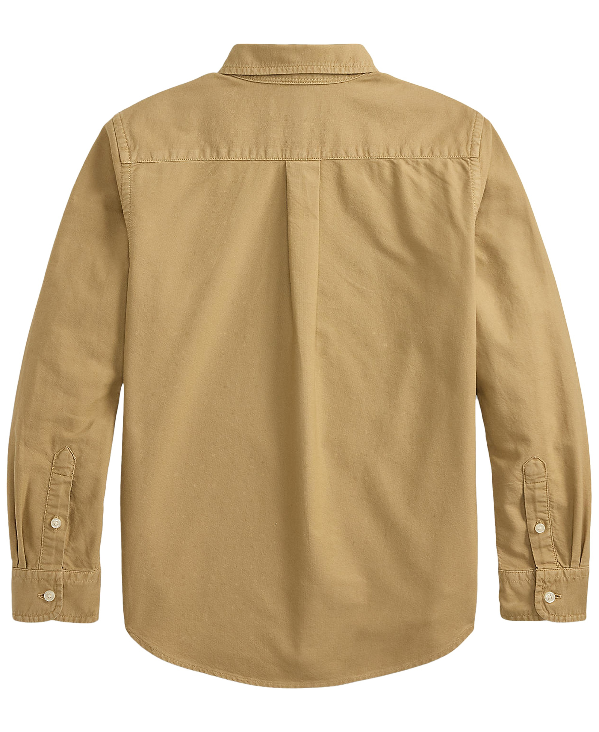 Polo Ralph Lauren Big Boys Garment-Dyed Cotton Oxford Shirt - Camel