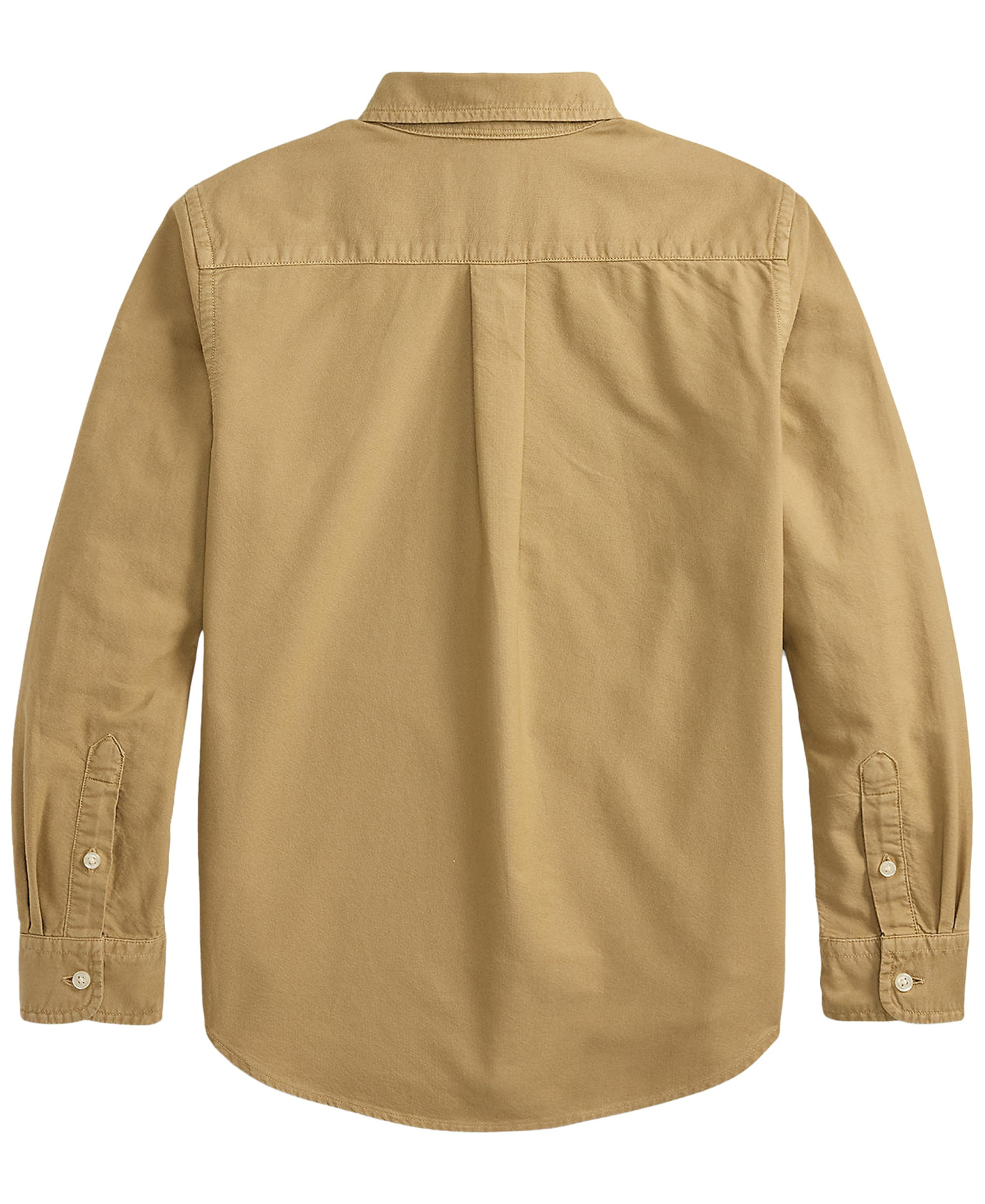 Polo Ralph Lauren Big Boys Garment-Dyed Cotton Oxford Shirt - Camel