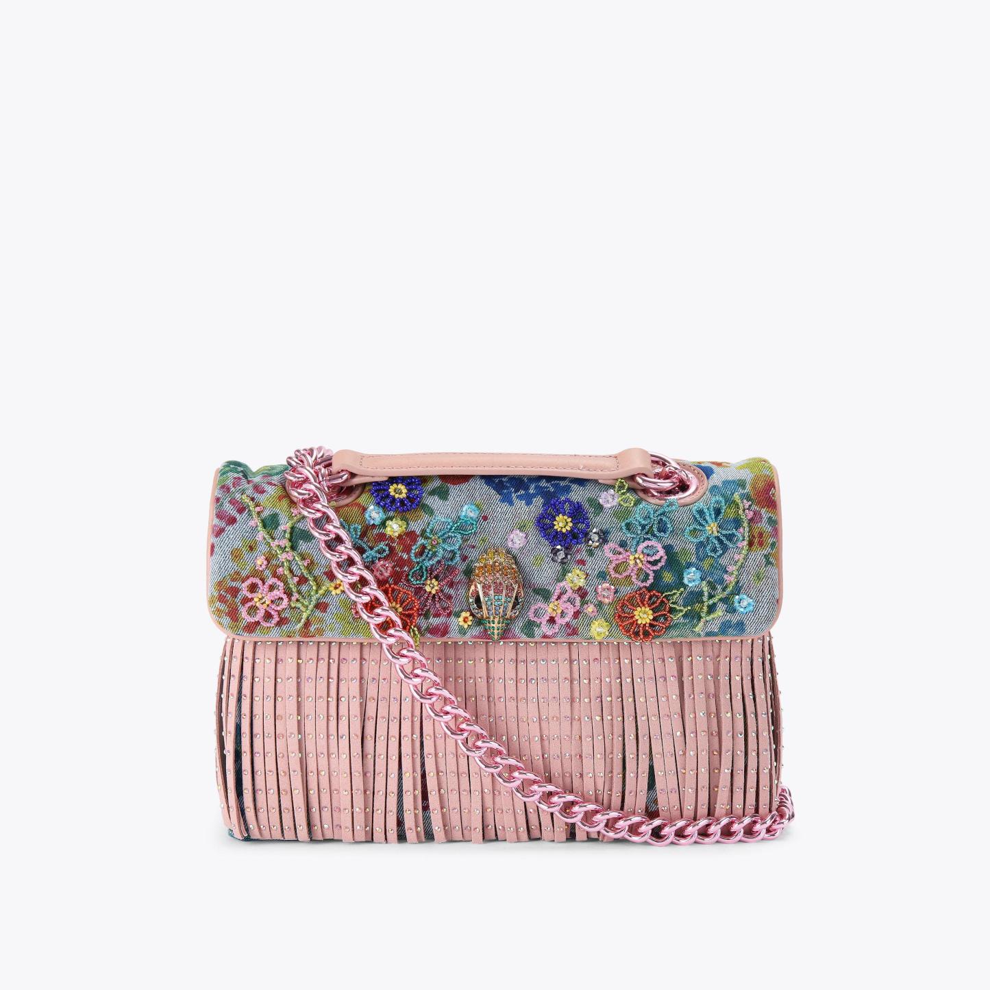 Kurt Geiger London Kensington Fringe Bag - Blue