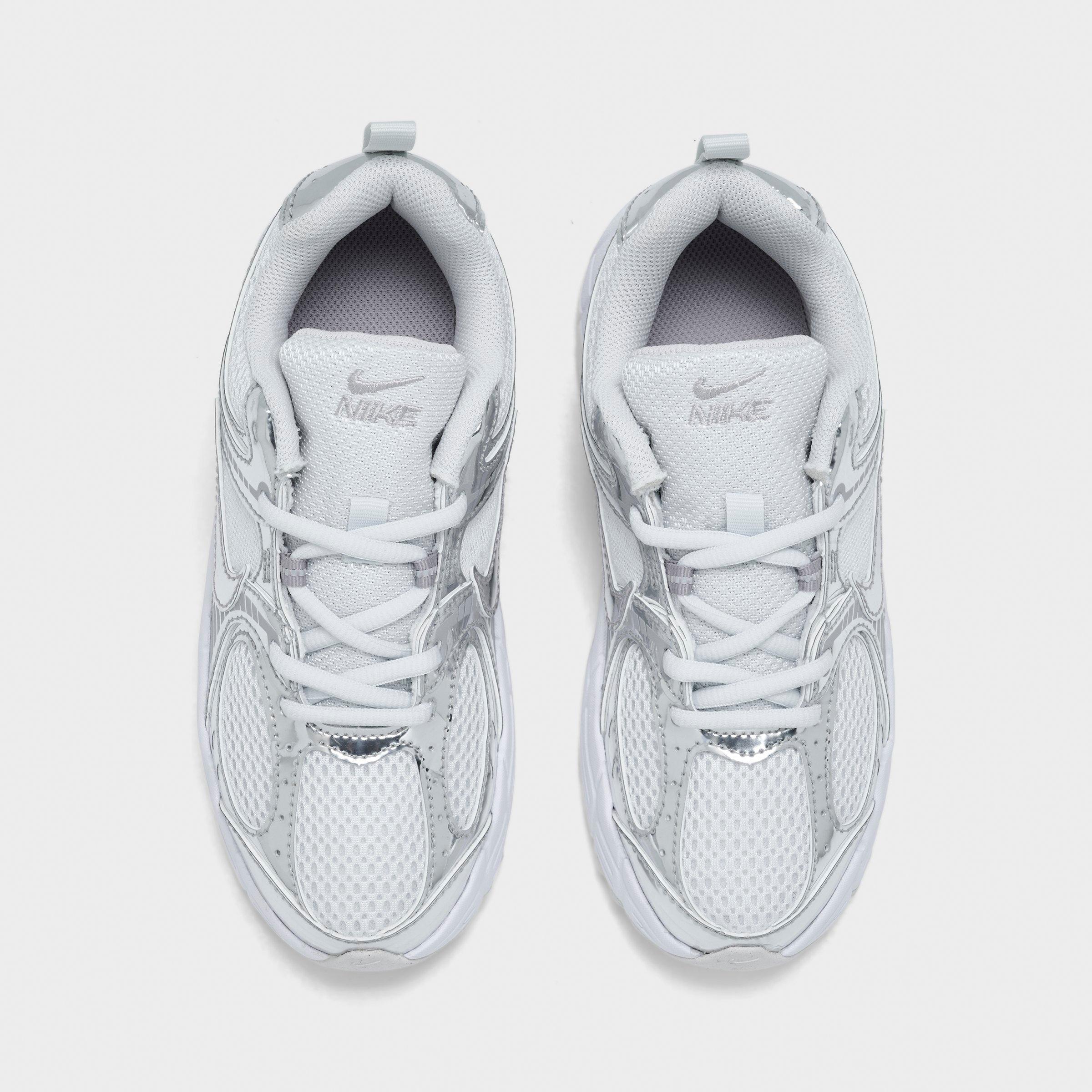 Little Kids' Nithtke V5 RNR Casual Shoes - Off White/Metallic Silver/Vast Grey - Top view