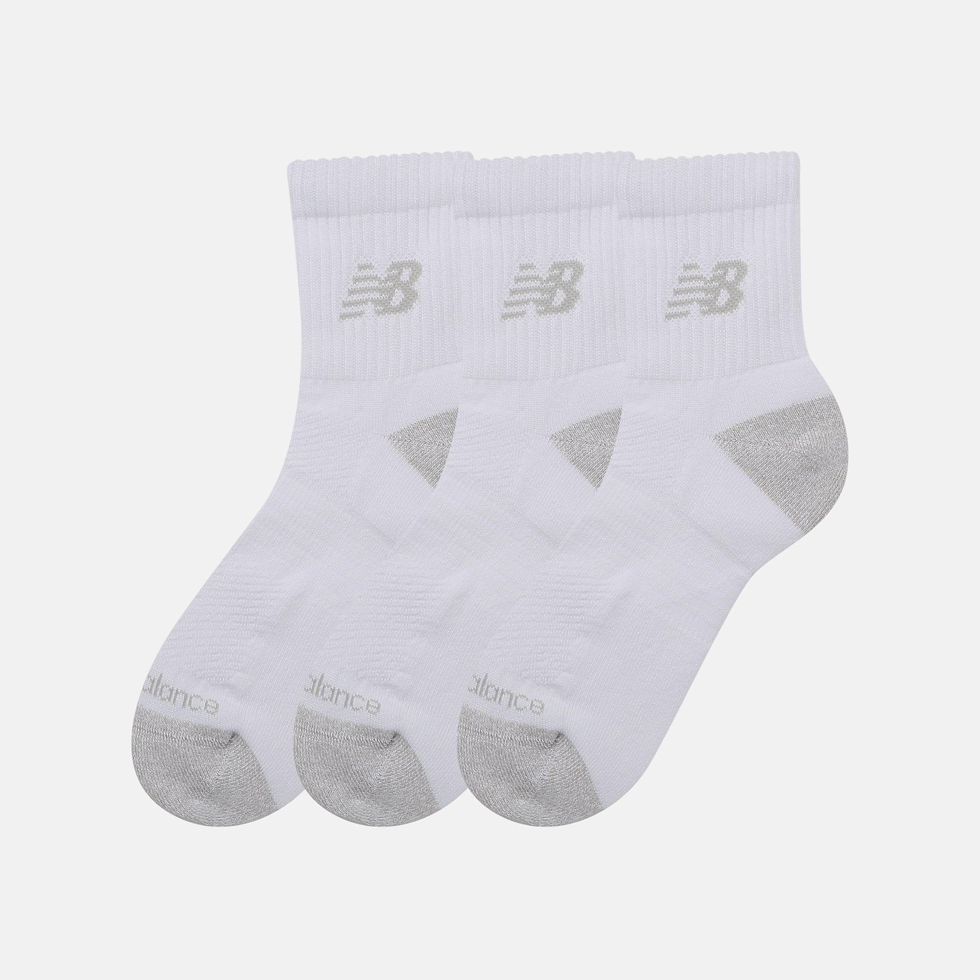 New Balance Active QTR Socks 3 Pack, LAS35204WT
