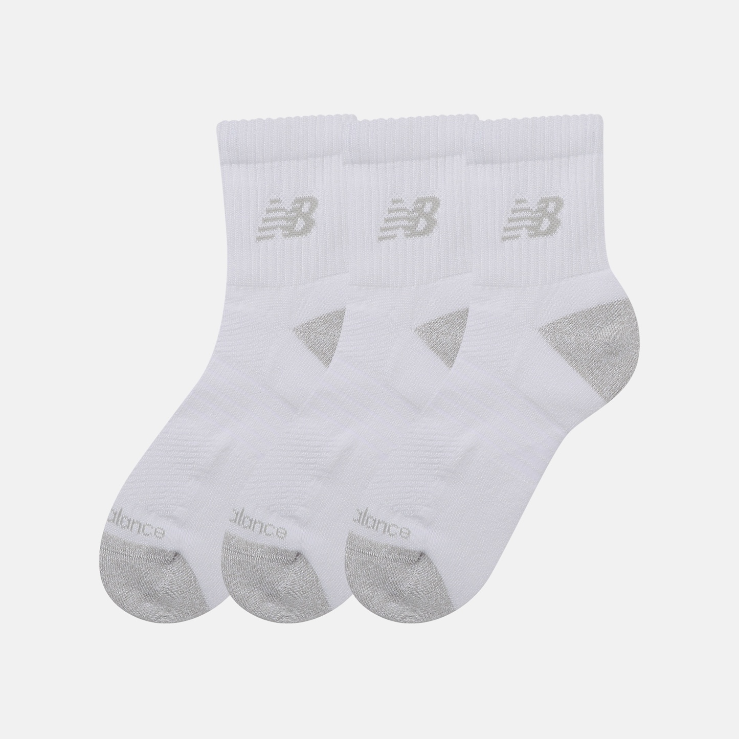 New Balance Active QTR Socks 3 Pack, LAS35204WT