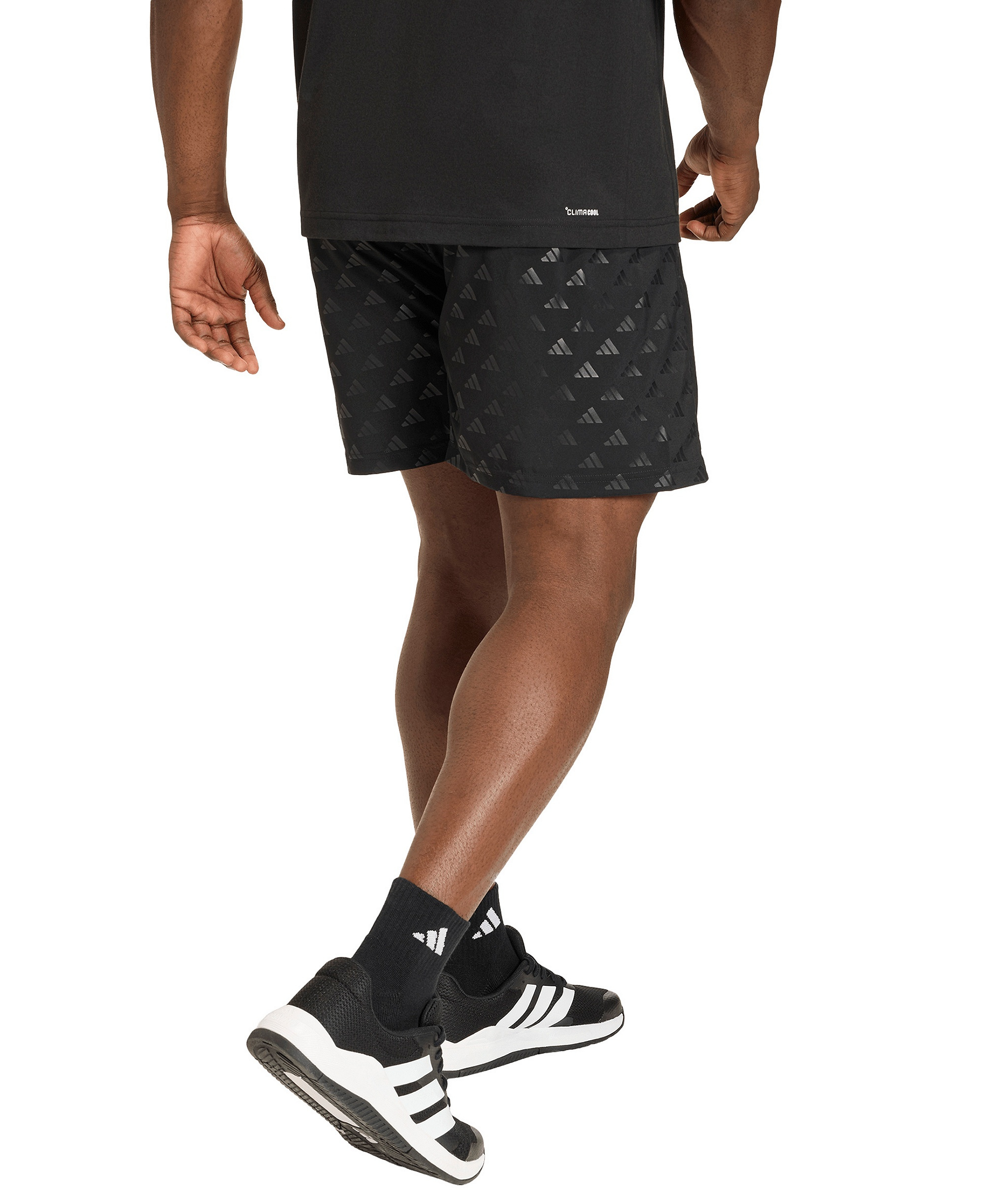 adidas Men's Workout Essentials Brandlove Woven Shorts - Black