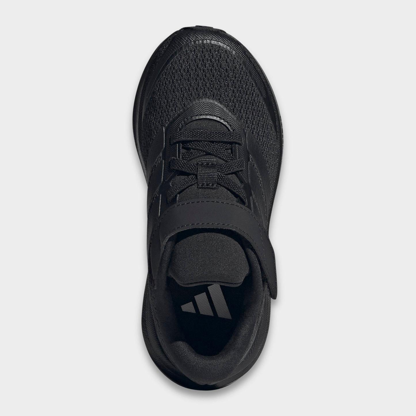 Little Kids' adidas Runfalcon 6 Hook-And-Loop Stretch Lace Casual Shoes - Core Black - Top view