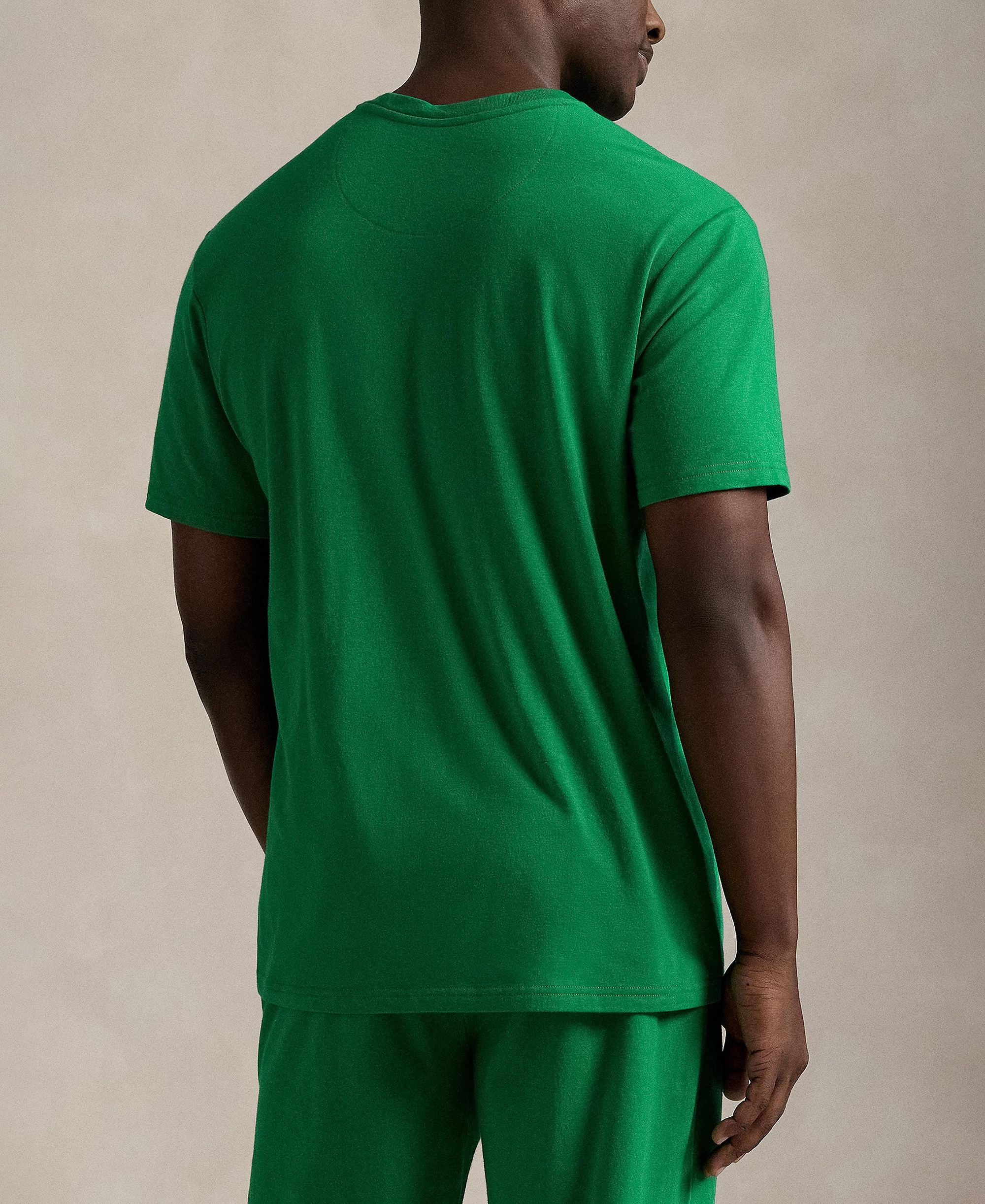 Polo Ralph Lauren Men's Crewneck Pajama T-Shirt - Billiard/White Logo
