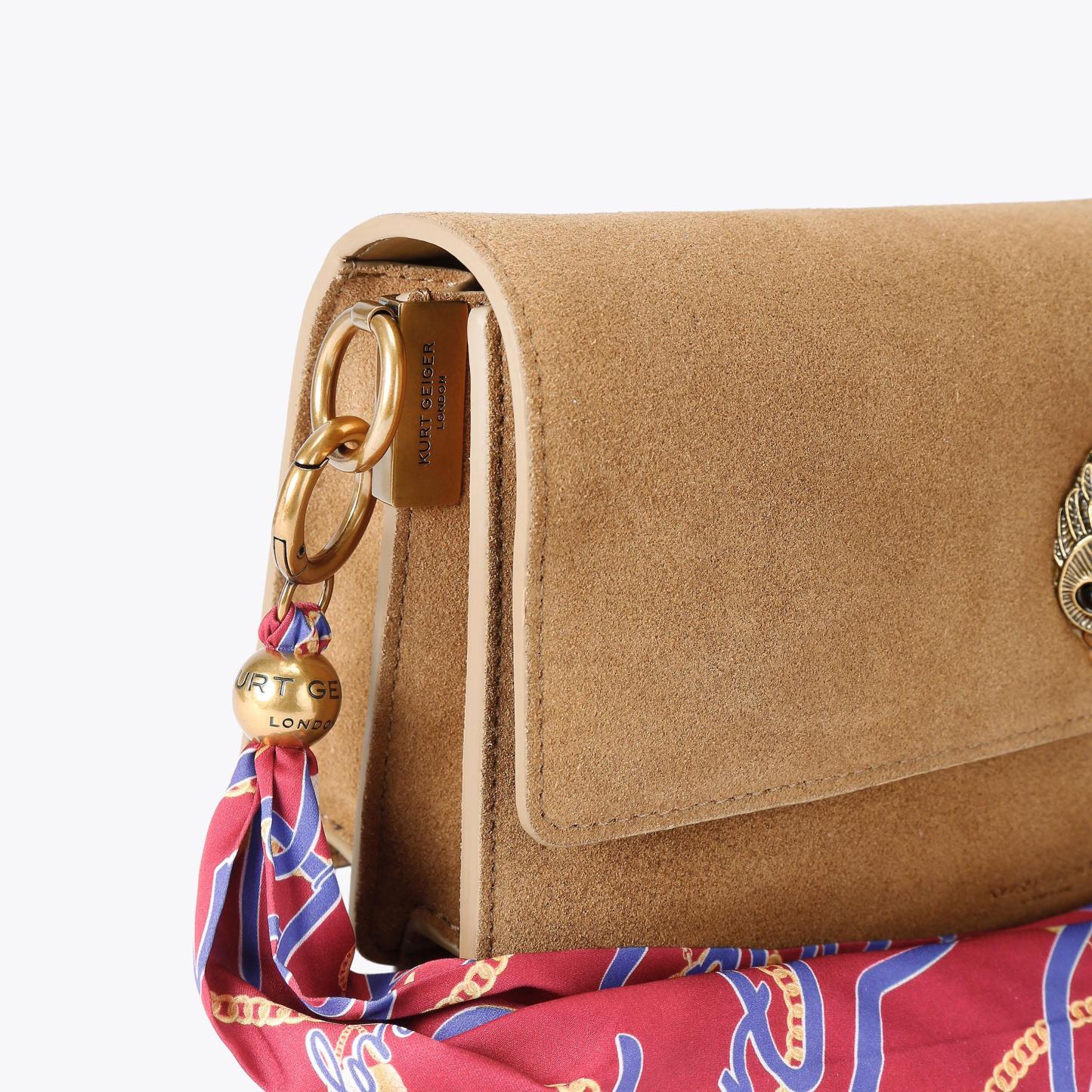 Kurt Geiger London Sloane Soft Shoulder Bag - Tan - view 6