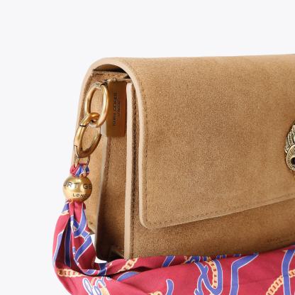 Kurt Geiger London Sloane Soft Shoulder Bag - Tan - view 6