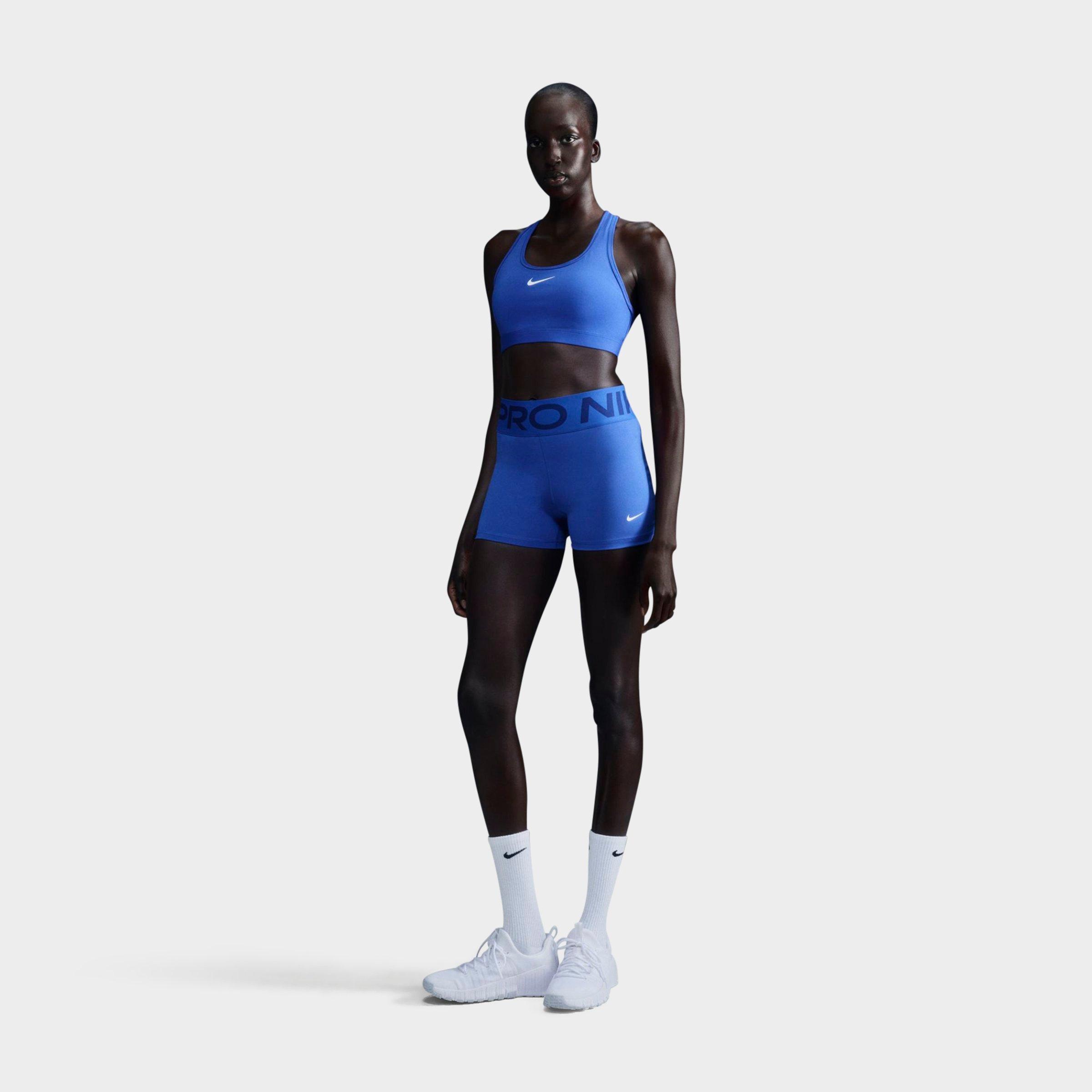 Women's Nithtke Swoosh Medium Support Sports Bra - Hyper Royal/White