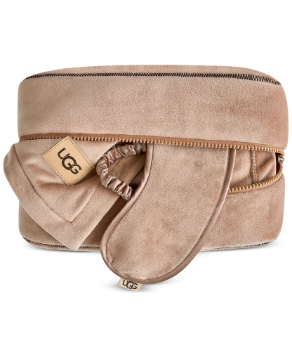 UGG® Raegan 3-Piece Throw, Eye Mask and Case Gift Set - Chestnut