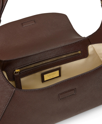 Lauren Ralph Lauren Schylar Small Slim Shoulder Bag - Chestnut Brown