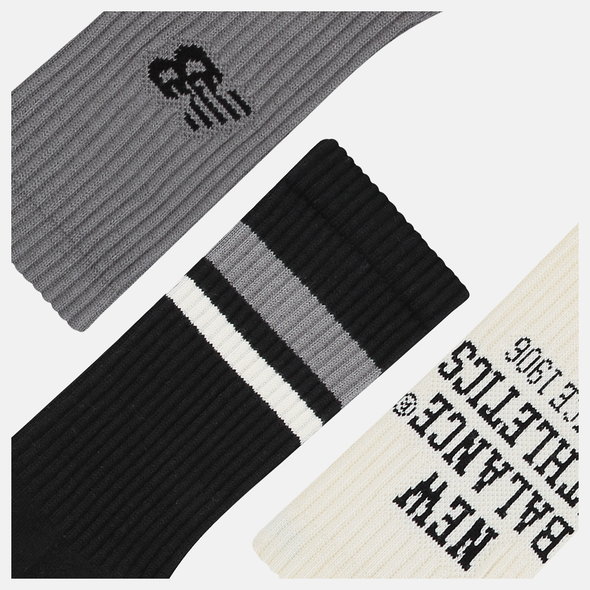 New Balance Active Graphic Crew Socks 3 Pack, LAS35111AS