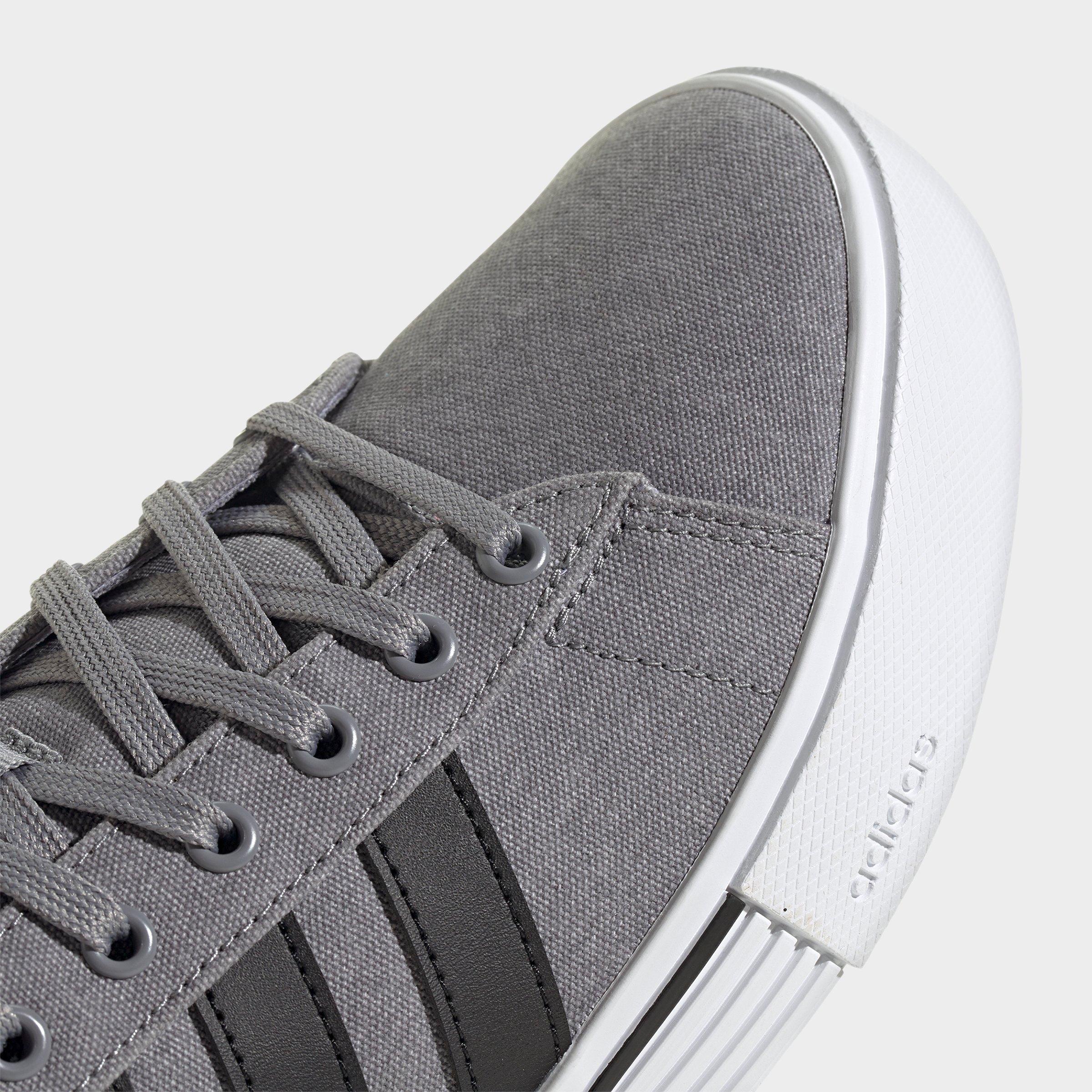 Men's adidas Daily 4.0 Casual Shoes (Big Kids' Sizes Available) - Part 1 - Grey/Black/White - Detail shot