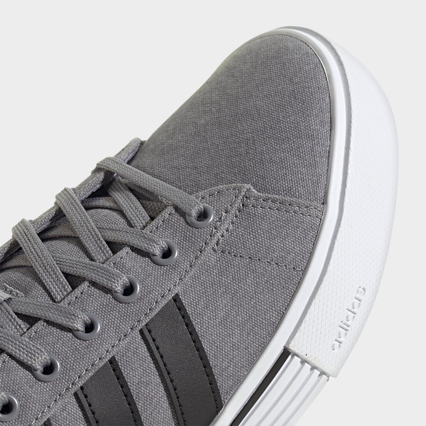 Men's adidas Daily 4.0 Casual Shoes (Big Kids' Sizes Available) - Part 1 - Grey/Black/White - Detail shot