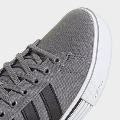Men's adidas Daily 4.0 Casual Shoes (Big Kids' Sizes Available) - Part 1 - Grey/Black/White - Detail shot