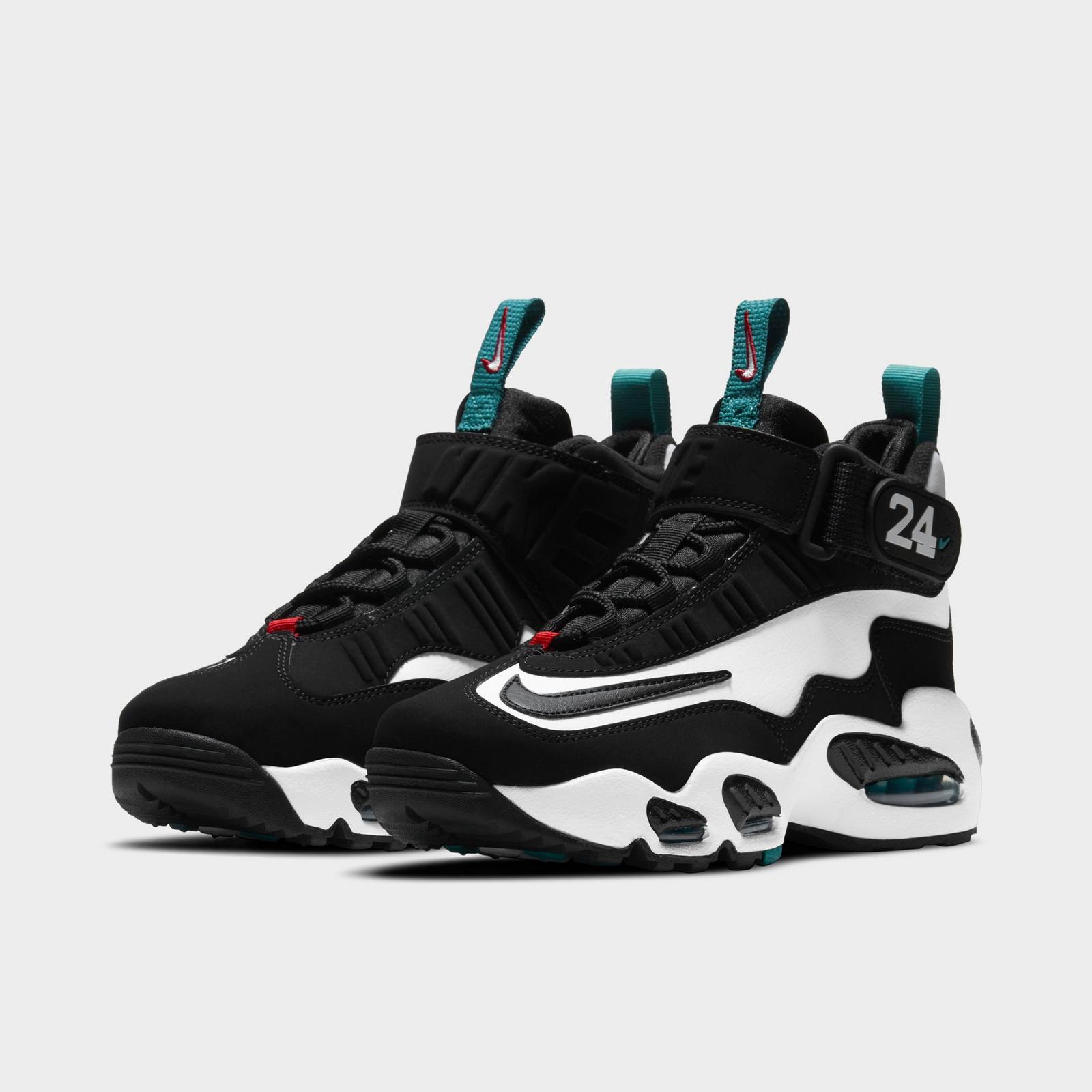 Boys' Big Kids' Nike Air Griffey Max 1 Training Shoes - White/Black/Fresh Water/Varsity Red