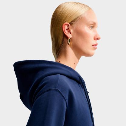 Women's Nithtke Studio Fleece Medium-Weight Full-Zip Hoodie - Midnight Navy/Sail