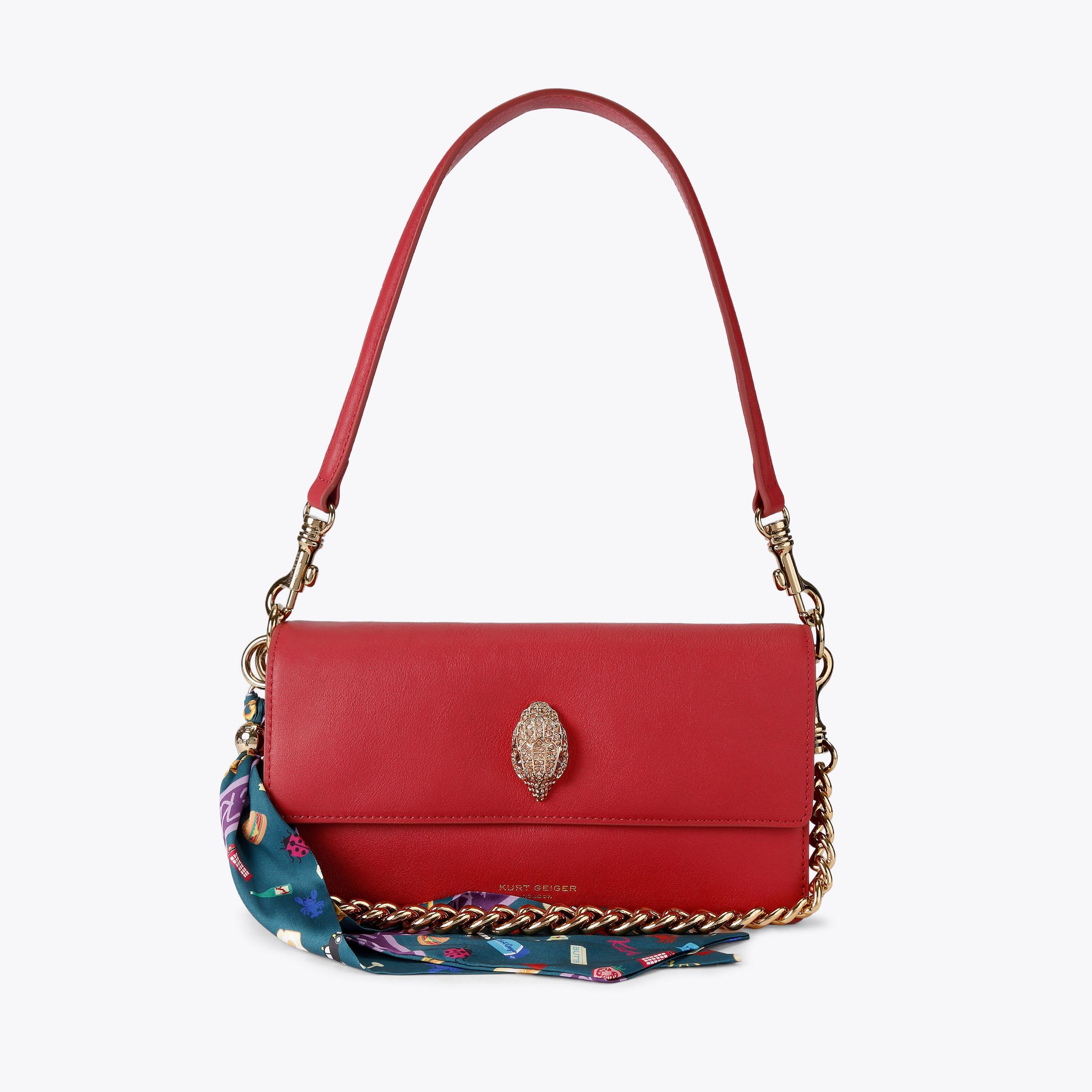 Kurt Geiger London Sloane Soft Shoulder Bag - Red