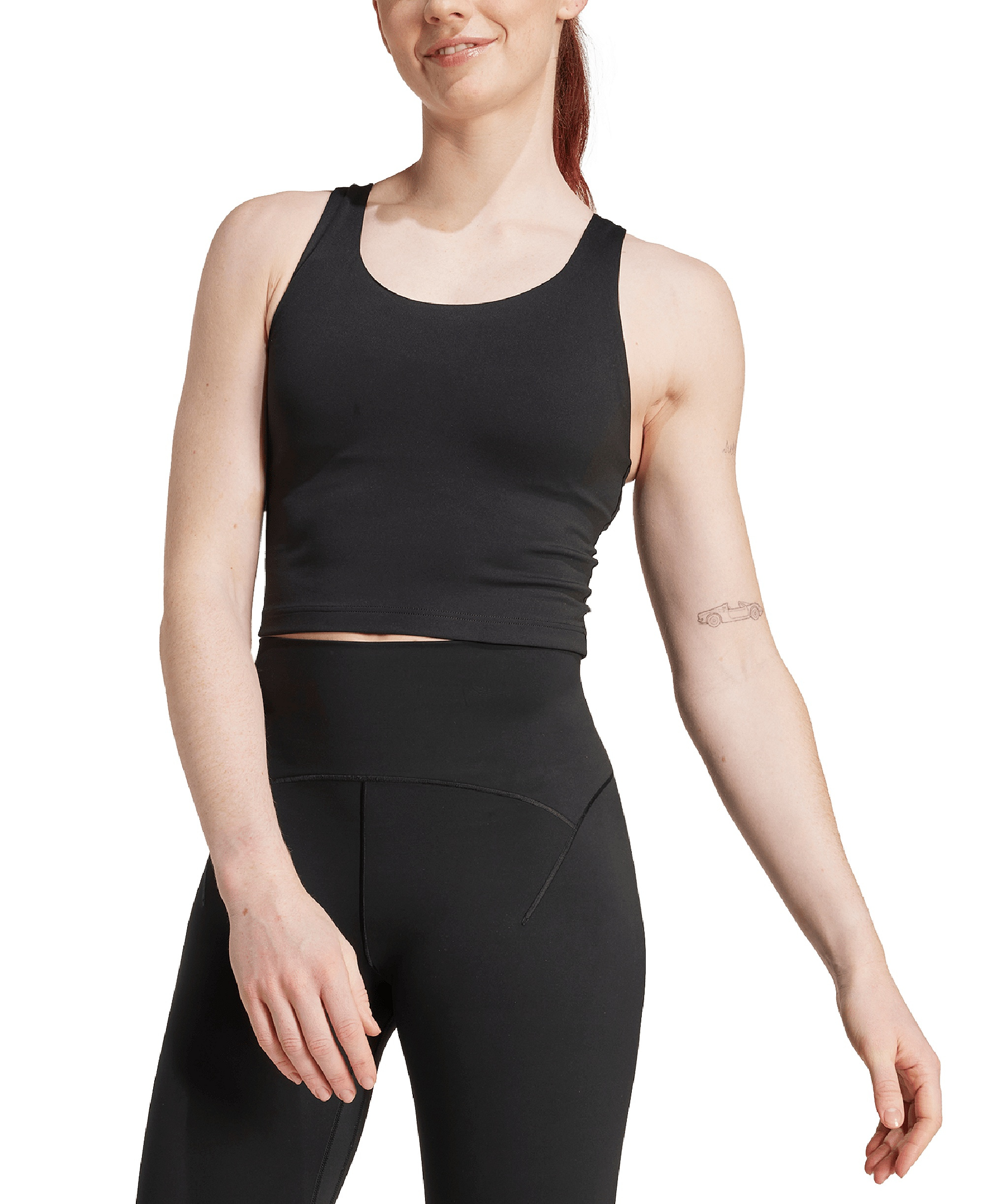 adidas Women's All Me Medium-Support Bra Tank Top - Black