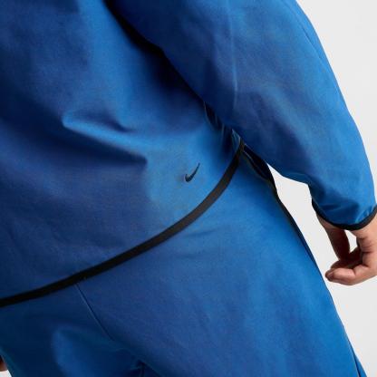 Men's Nike Tech Shori Knit Full-Zip Windbreaker Jacket - Court Blue/Black