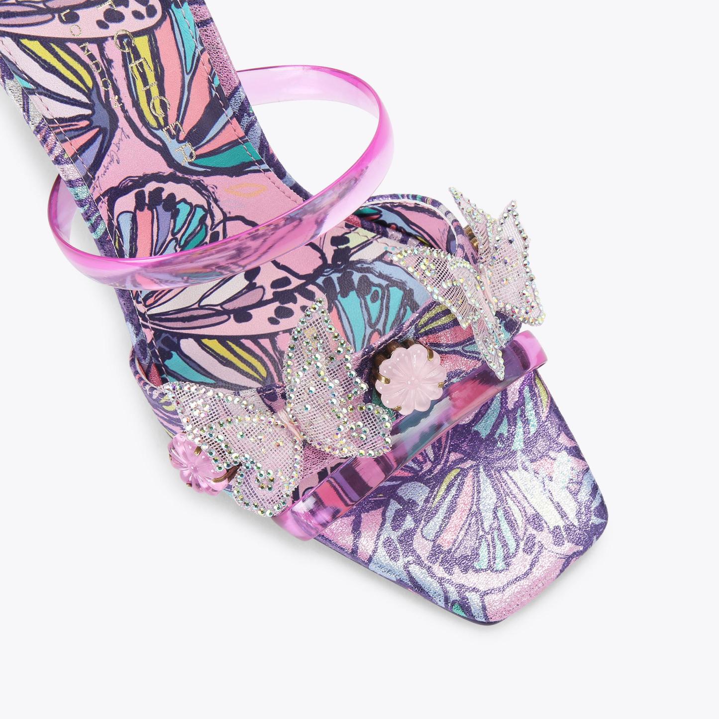 Kurt Geiger London Butterfly Mule Sandal - Purple - view 5