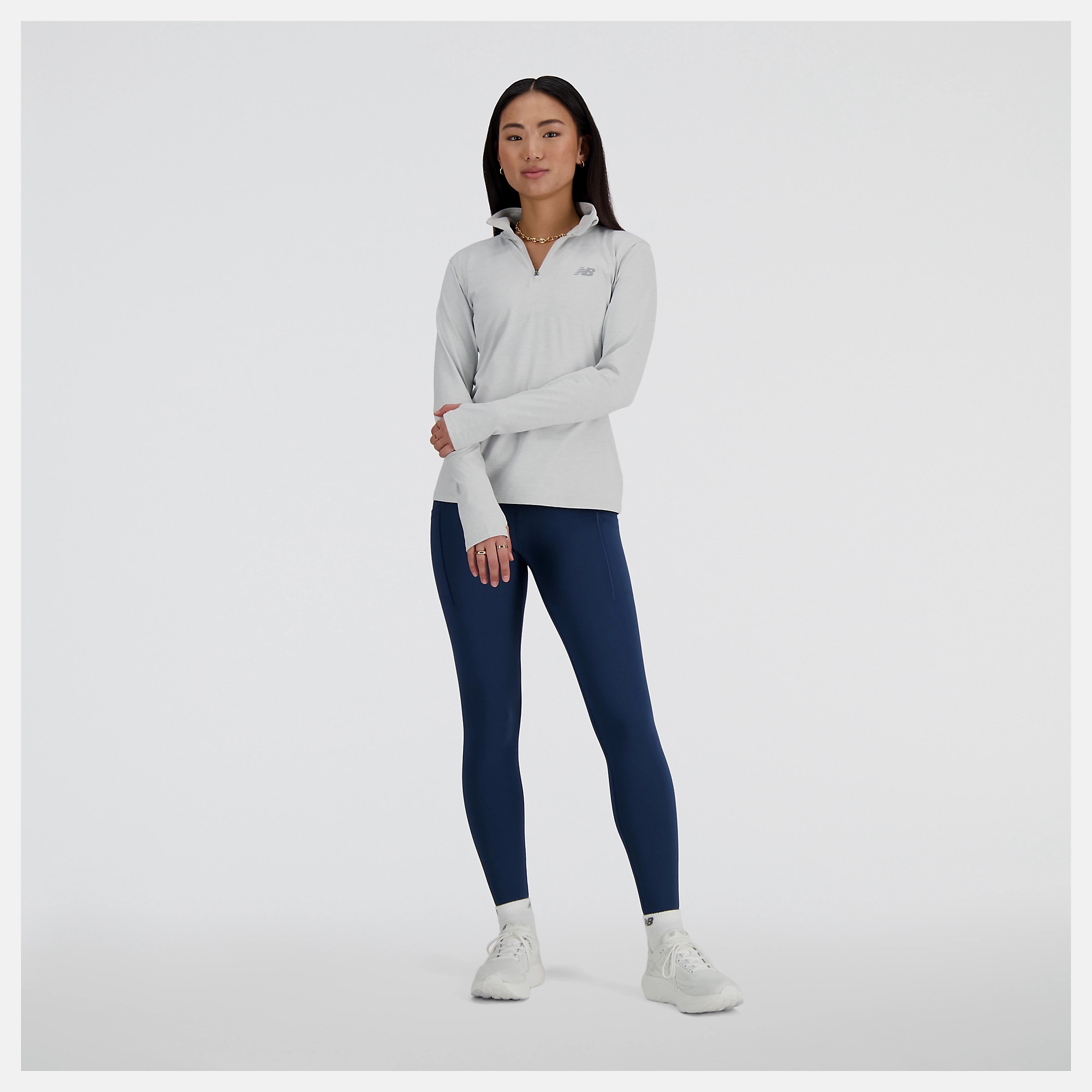 New Balance Sport Essentials Space Dye Quarter Zip, WT41150AHH