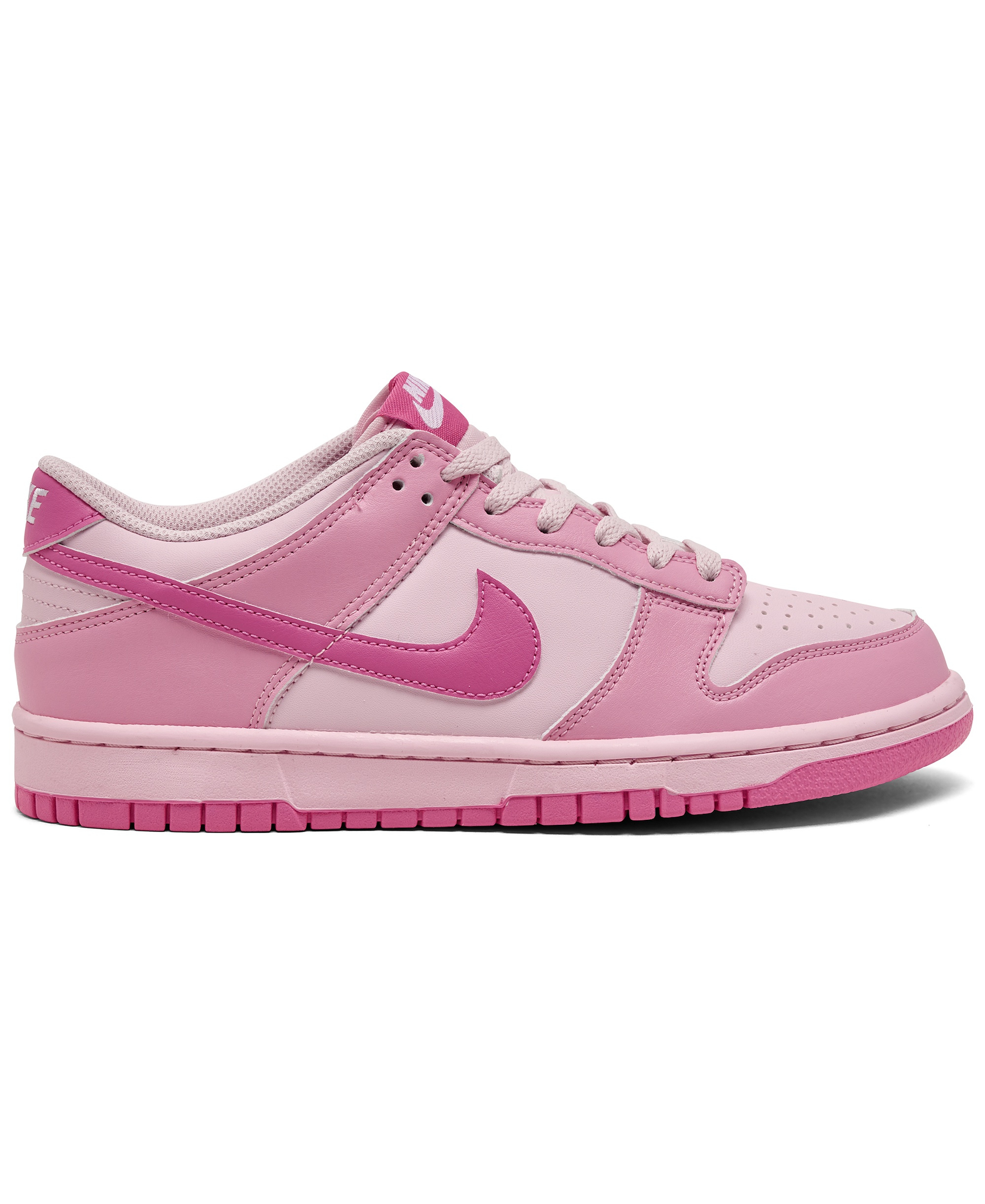 Nike Big Kids' Dunk Low Lifestyle Sneakers from Finish Line - Pink, White