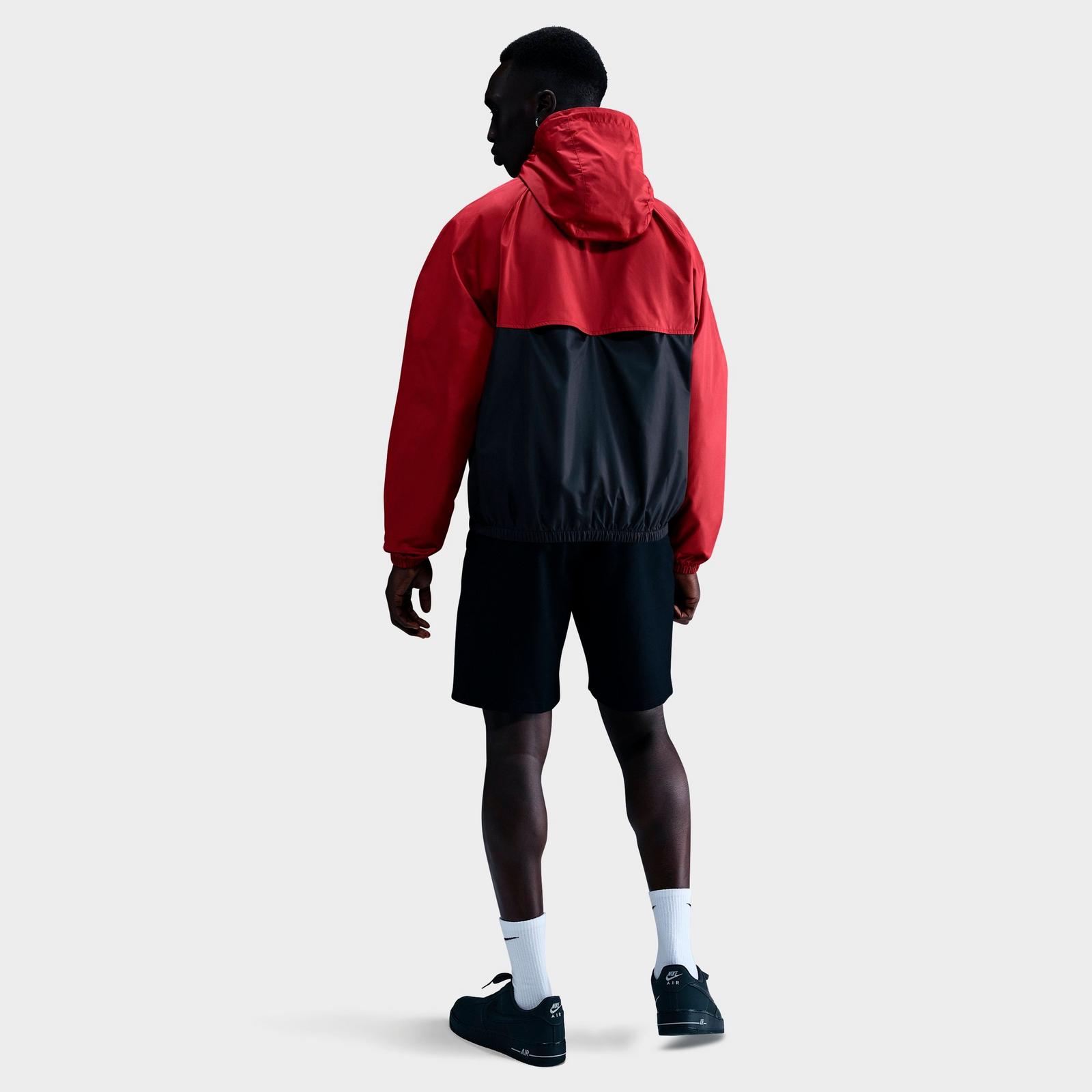 Men's Nike Windrunner Lined Jacket - Team Crimson/Black/Black