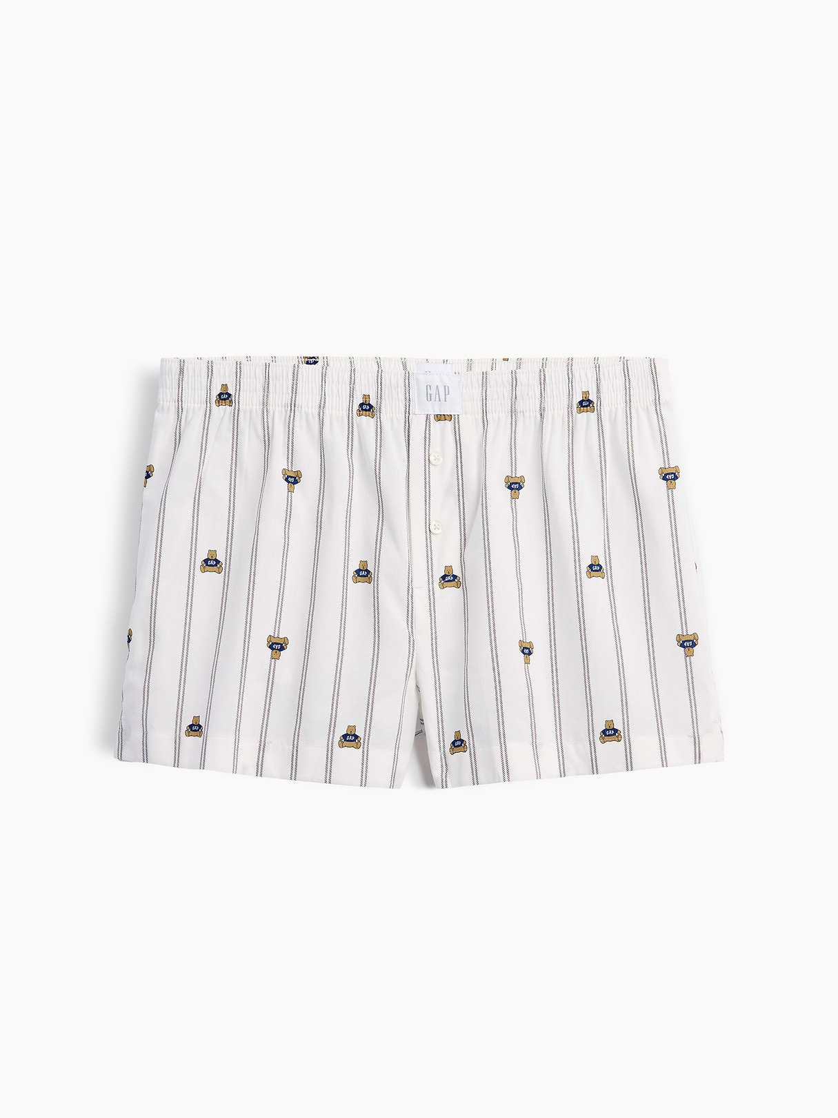 Poplin PJ Boxer Shorts - Brannan bear off white